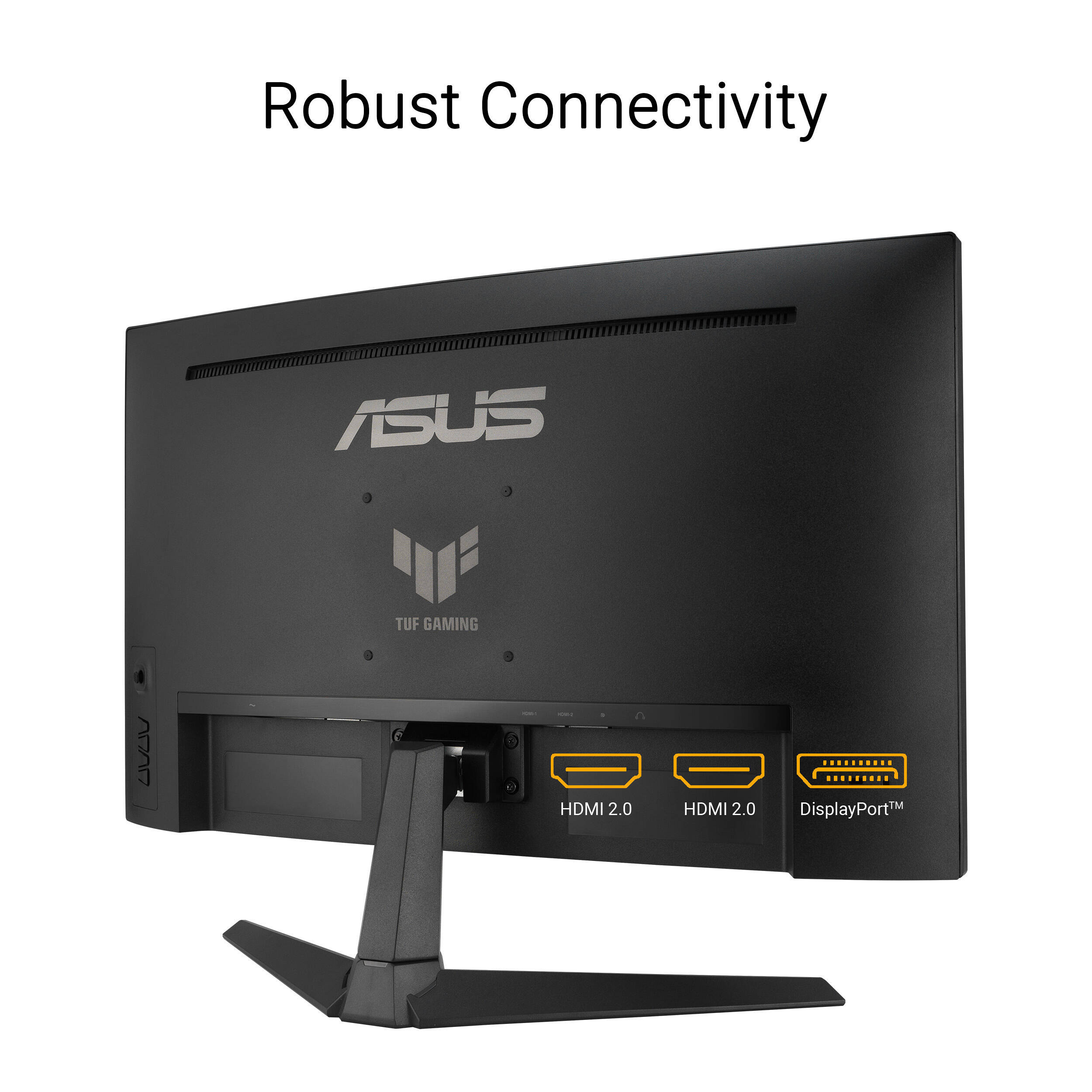 ASUS TUF Gaming 27-inch curved QHD monitor with 180 Hz refresh rate and 0.5 ms response time — view 12