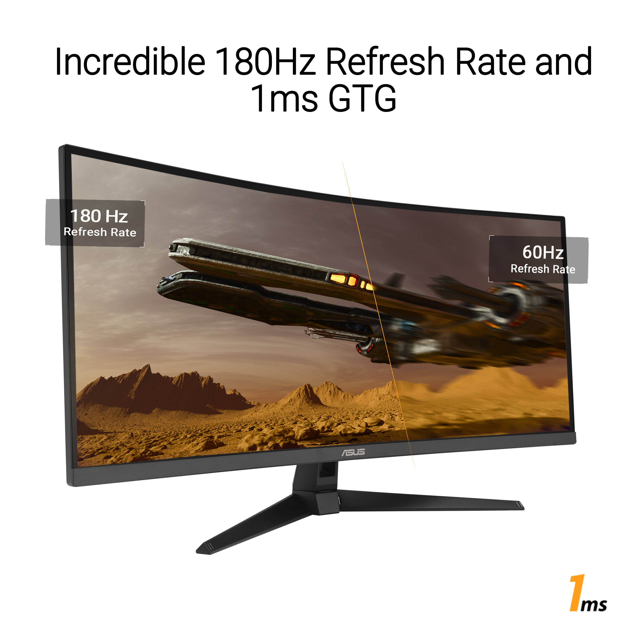 ASUS TUF Gaming VG34VQ3B 34-inch curved ultrawide monitor with 3440 x 1440 resolution — view 10