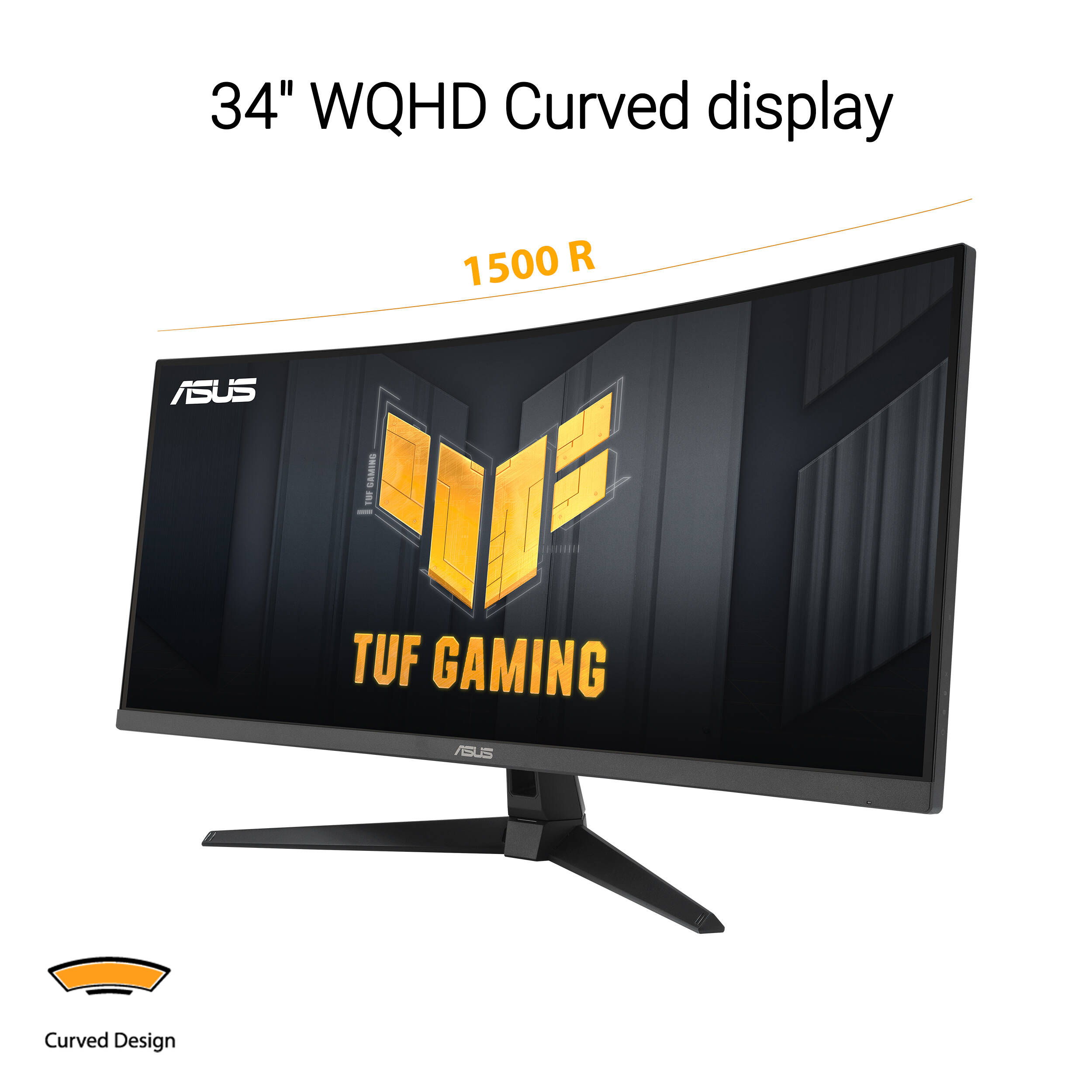 ASUS TUF Gaming VG34VQ3B 34-inch curved ultrawide monitor with 3440 x 1440 resolution — view 13