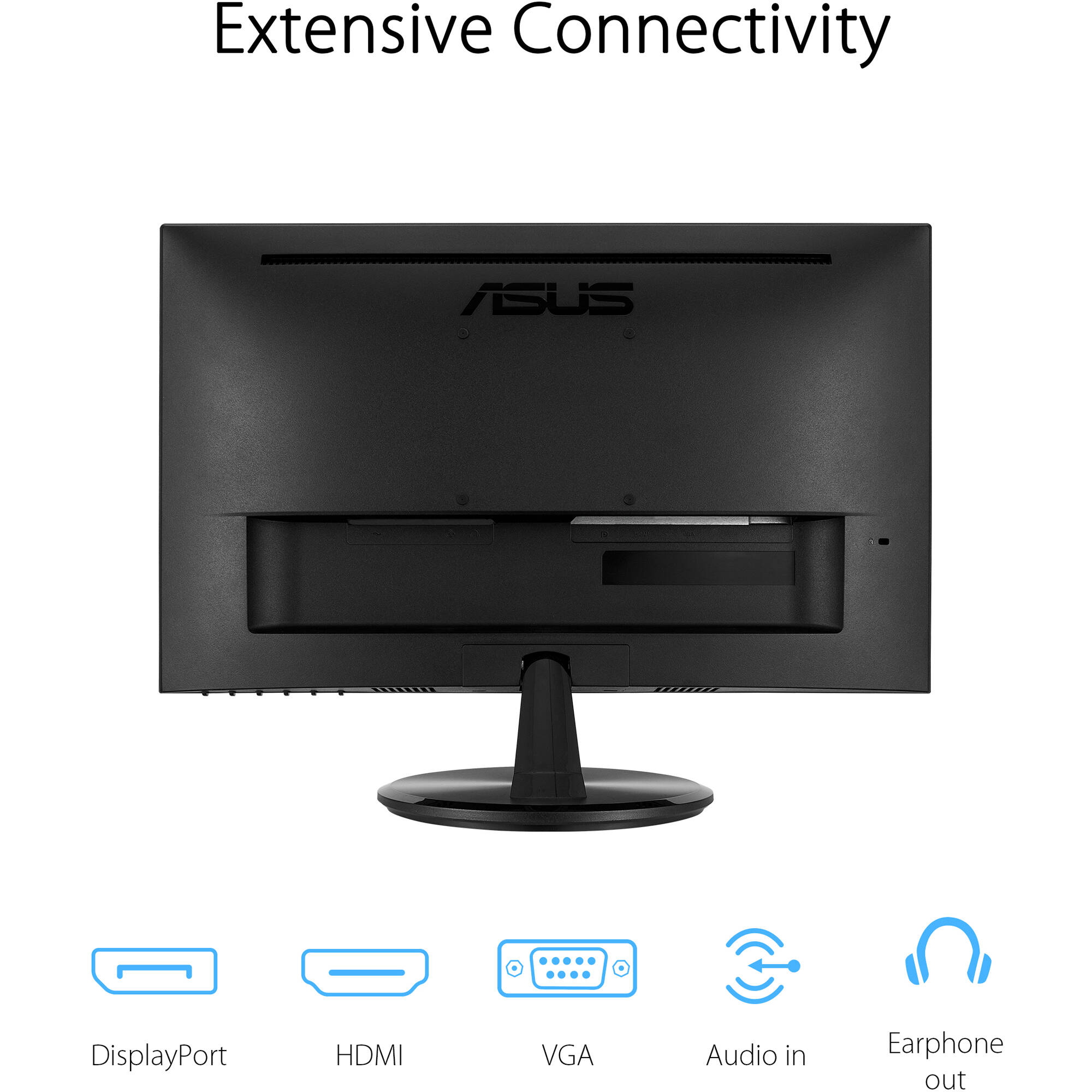 ASUS VP229Q 21.5-inch Full HD IPS monitor with frameless design and VESA mount support — view 6