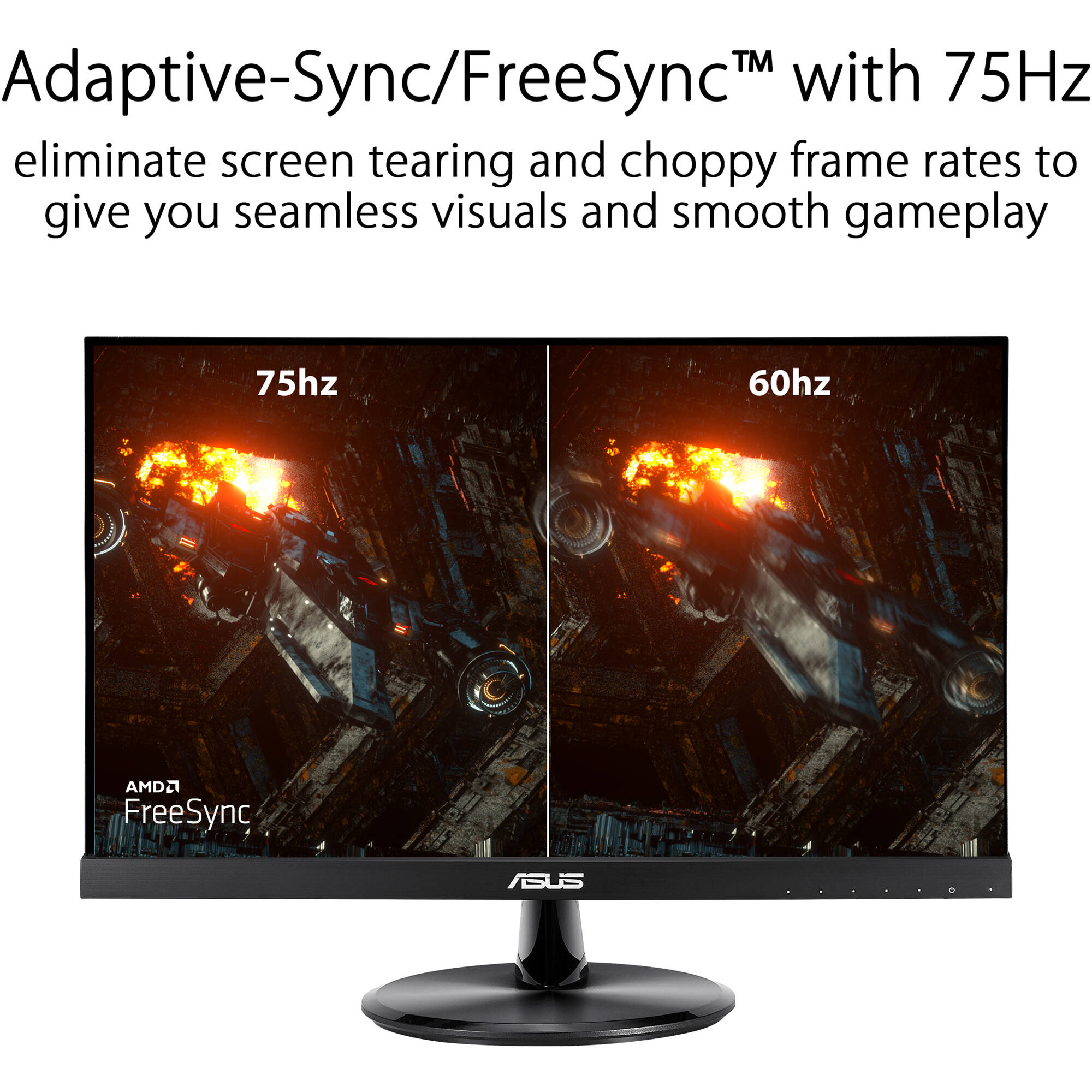 ASUS VP229Q 21.5-inch Full HD IPS monitor with frameless design and VESA mount support — view 7