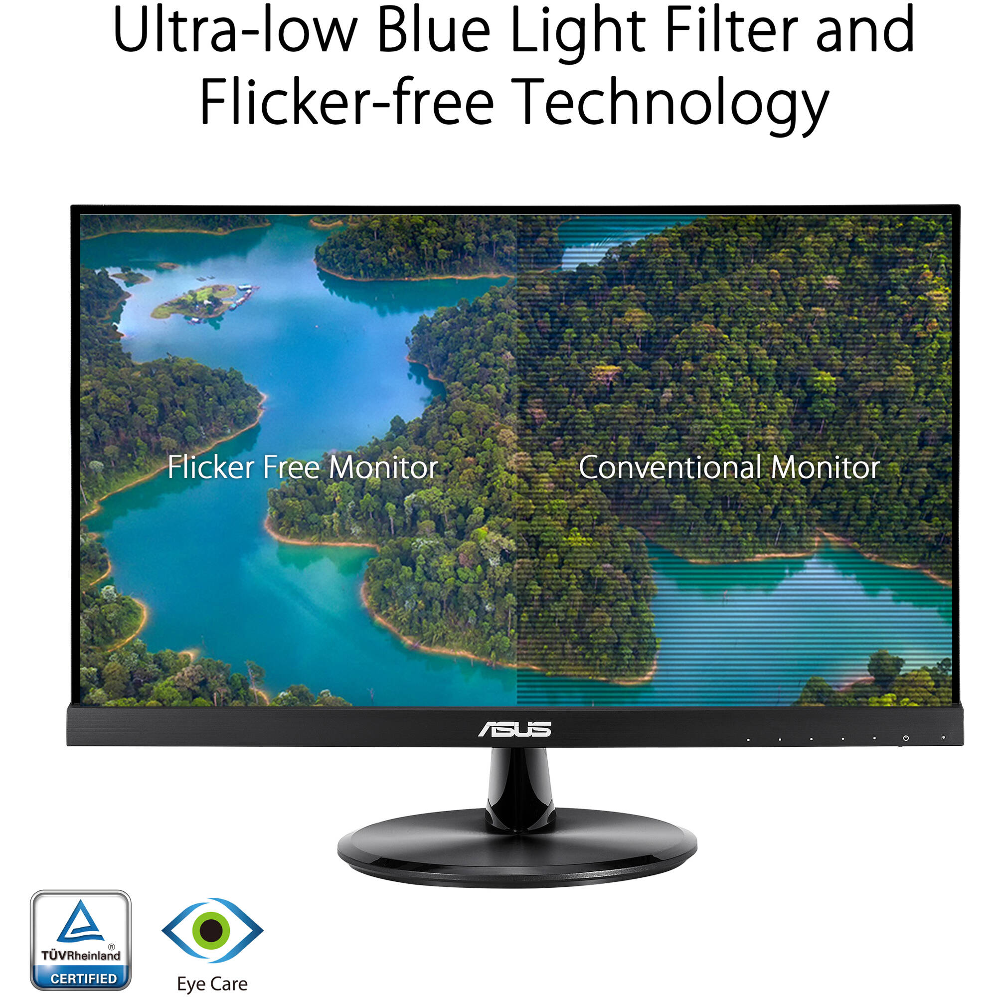 ASUS VP229Q 21.5-inch Full HD IPS monitor with frameless design and VESA mount support — view 9
