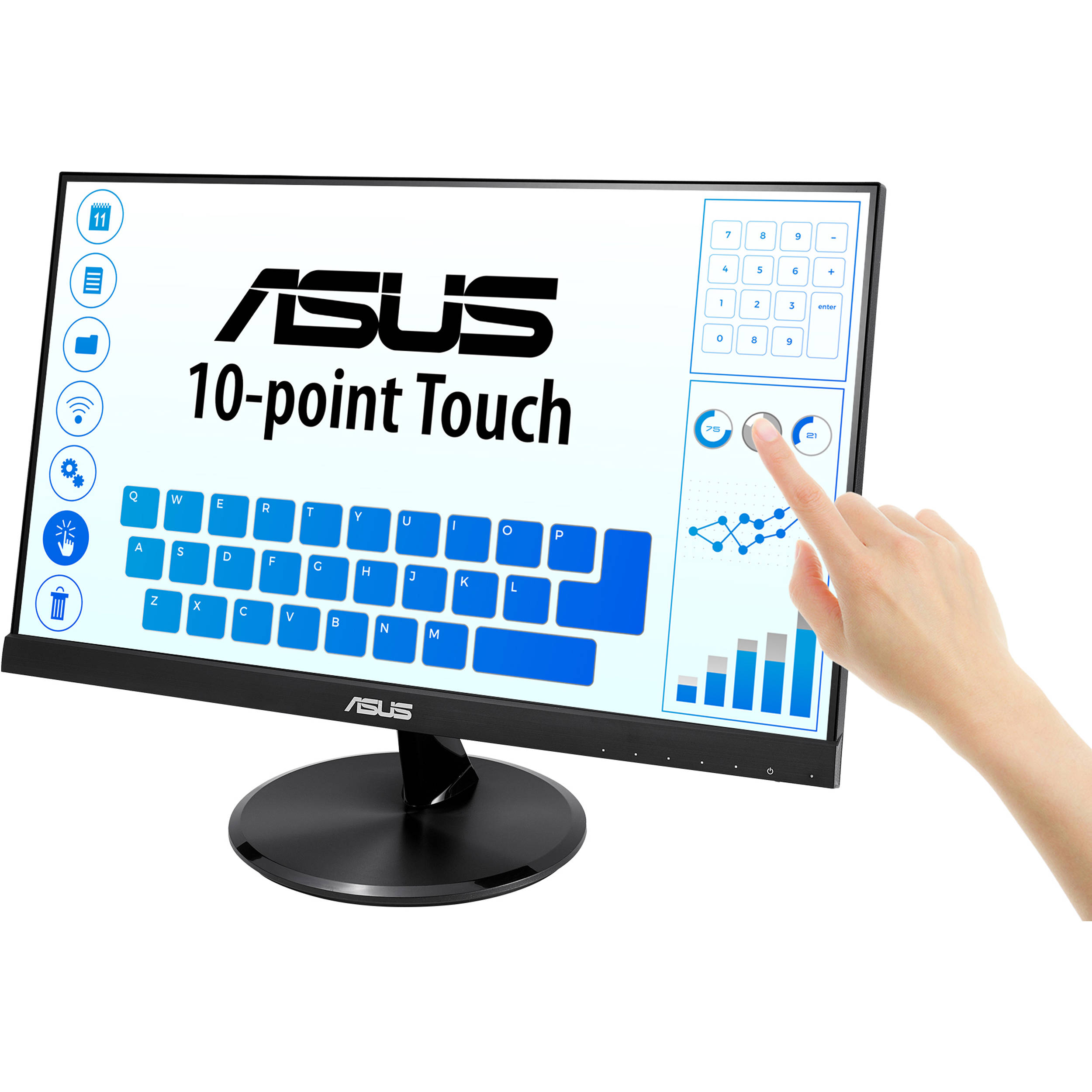 ASUS VT229H 21.5-inch Full HD IPS 10-point touch monitor with HDMI and VGA — view 3