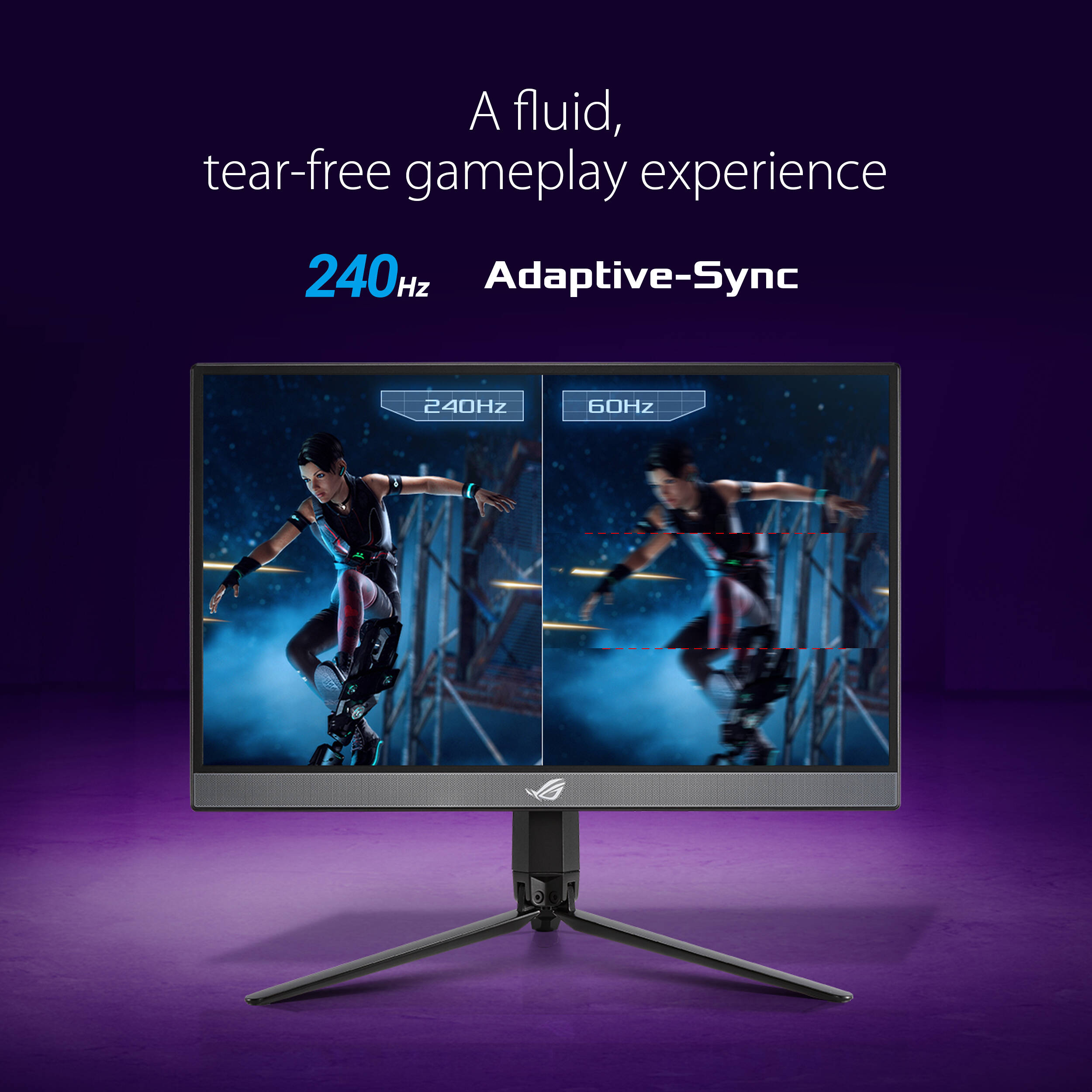 ASUS ROG Strix XG17AHP 17.3-inch portable gaming monitor with tripod stand — view 12