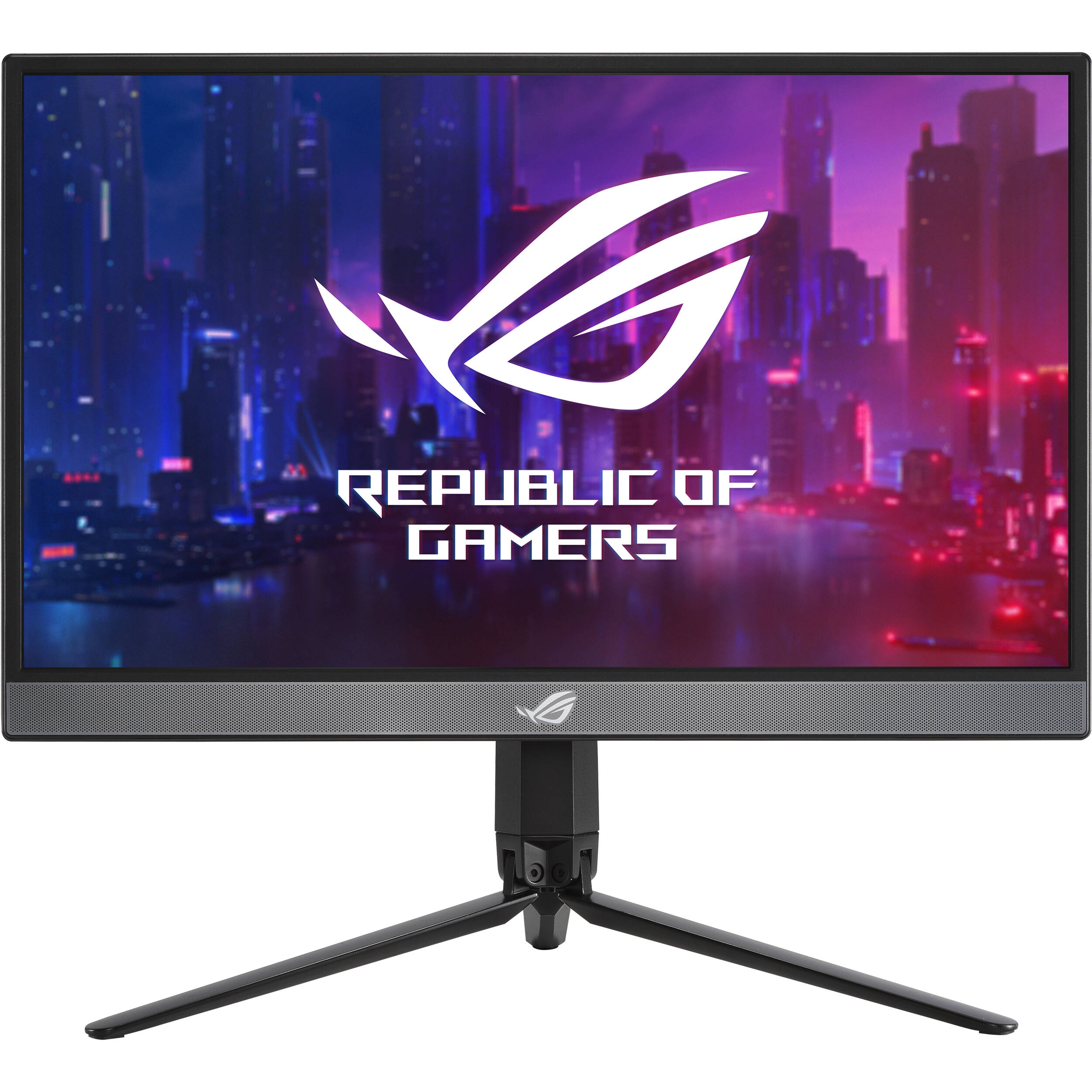 ASUS ROG Strix XG17AHP 17.3-inch portable gaming monitor with tripod stand — view 2