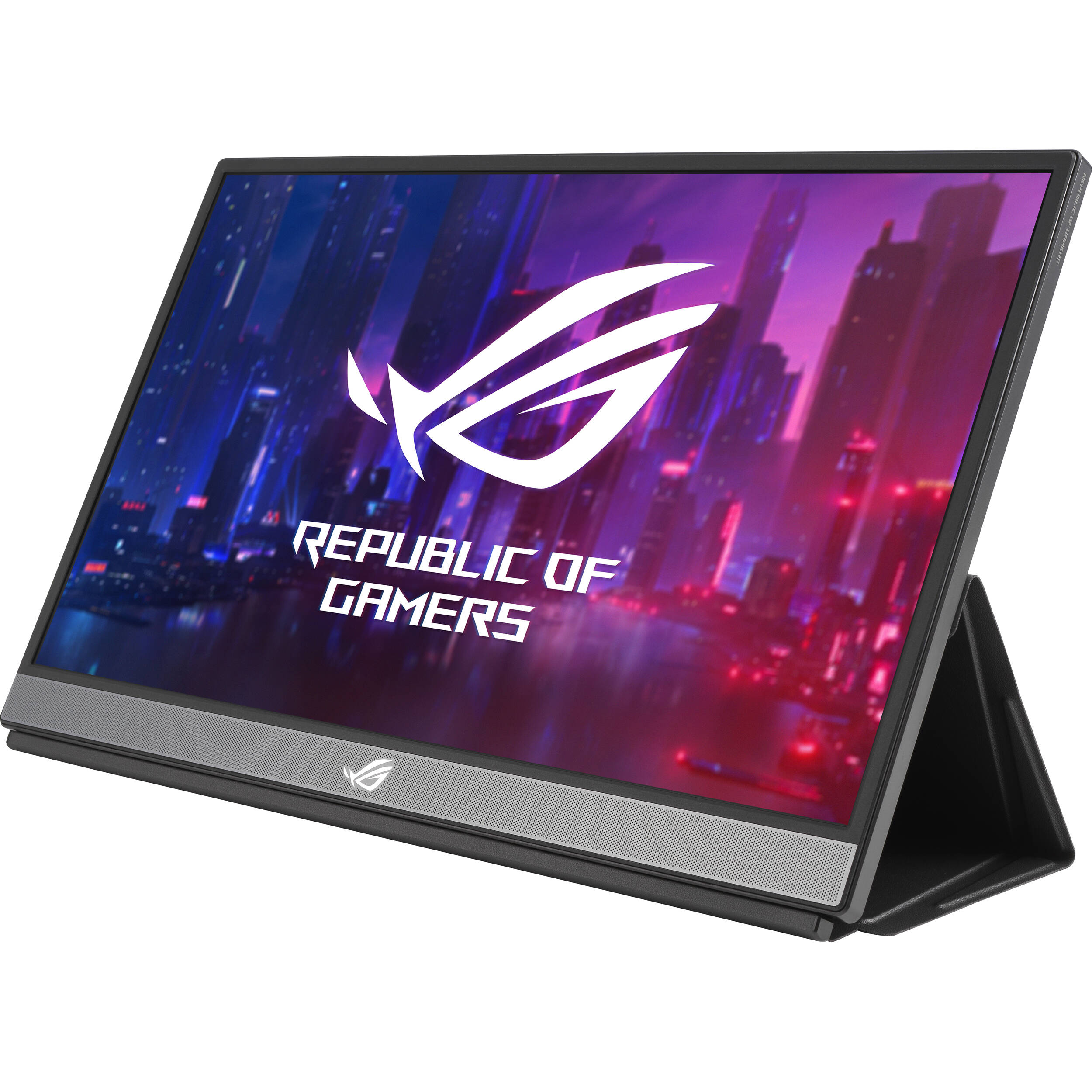 ASUS ROG Strix XG17AHP 17.3-inch portable gaming monitor with tripod stand — view 4