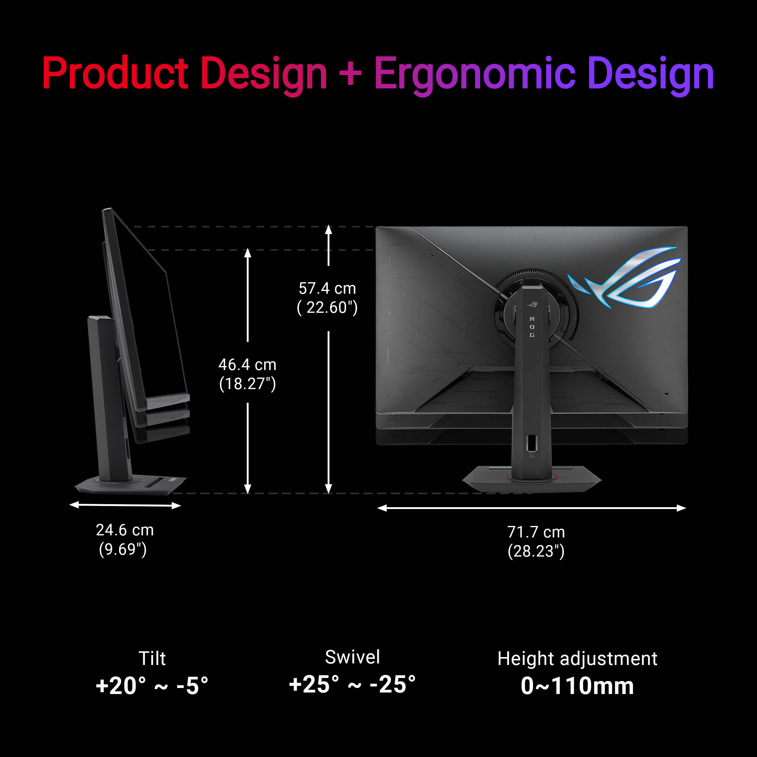 ASUS ROG Strix XG32UCG 32-inch 4K gaming monitor with Fast IPS panel and dual-mode refresh — view 14