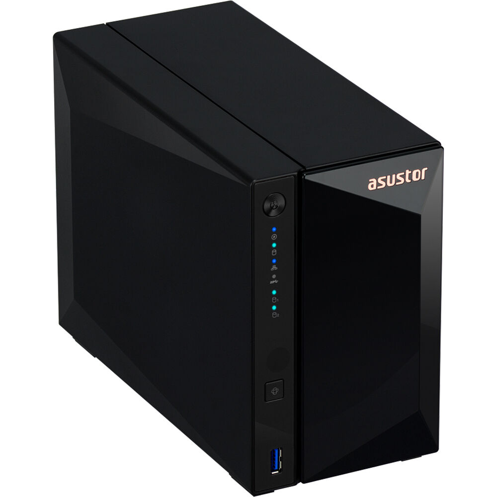 ASUSTOR DRIVESTOR 2 PRO GEN2 AS3302T V2 2-bay NAS with quad-core 1.7 GHz CPU and 2.5GbE — view 4