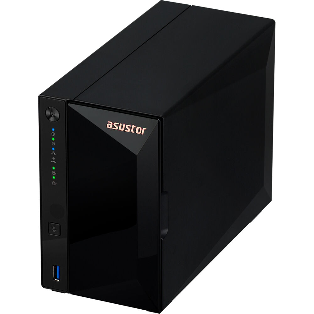ASUSTOR DRIVESTOR 2 PRO GEN2 AS3302T V2 2-bay NAS with quad-core 1.7 GHz CPU and 2.5GbE — view 5