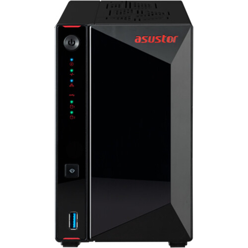 ASUSTOR NIMBUSTOR 2 Gen2 AS5402T 2-bay desktop NAS with dual 2.5GbE ports — view 2