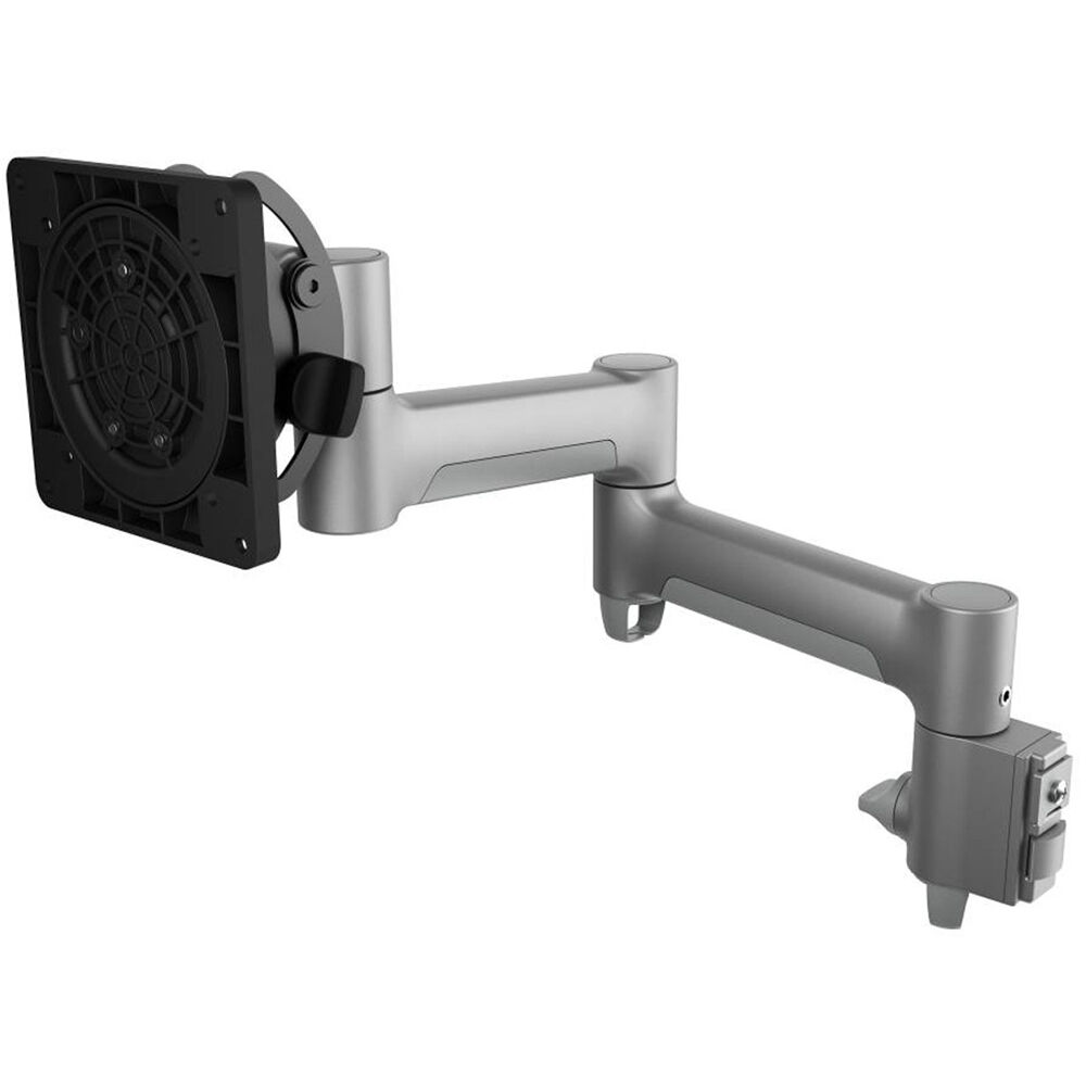 ATDEC AWM Heavy Duty 460 Arm Silver heavy duty single monitor arm with VESA mount — view 4