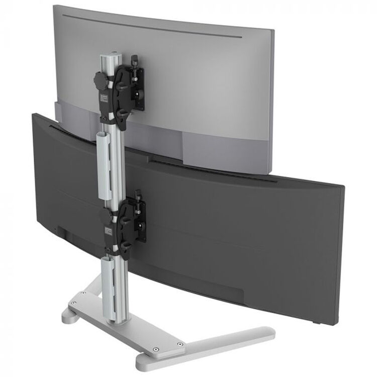 IDEAL FOR SUPER HEAVY DUTY DUAL DISPLAYS. FLAT MONITORS UP TO 55 LBS. & CURVED M — view 4