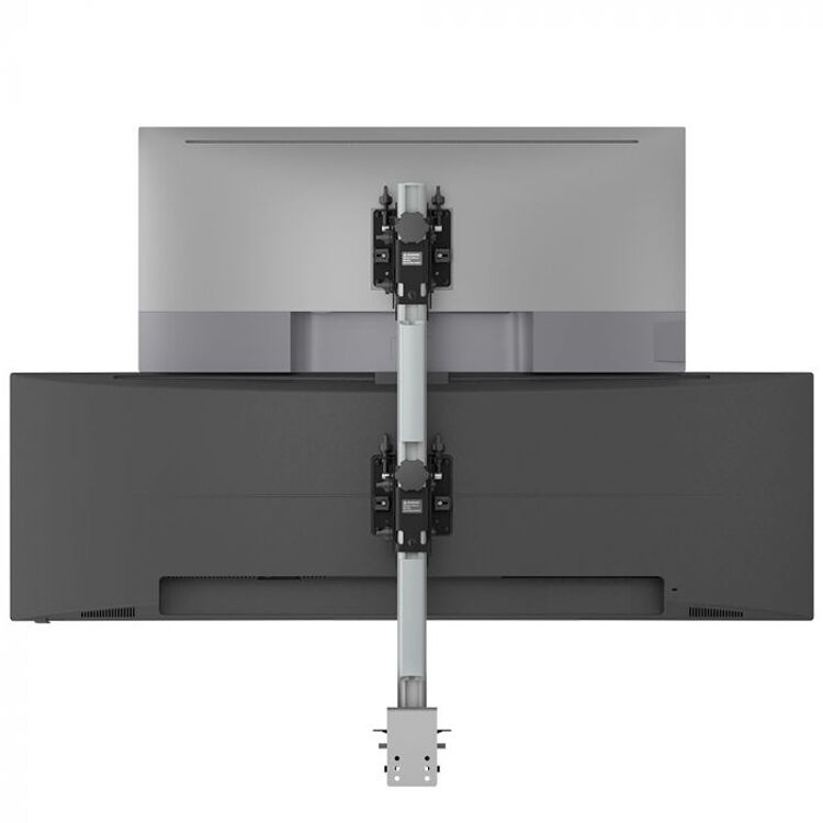 ATDEC AWMS-2-BT75-H-S heavy duty monitor arm supporting a large display — view 3