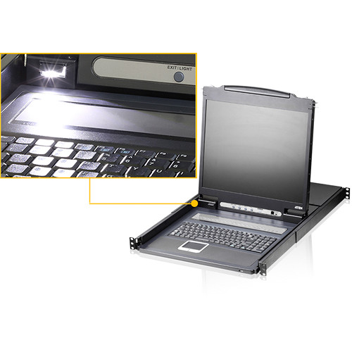 ATEN CL1308N KVM bundle with 8 USB cables for rack-mounted server control — view 3