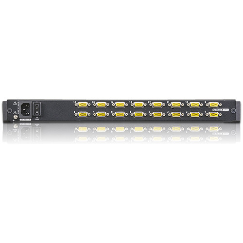 ATEN CL1316N 16-port 19-inch LCD integrated USB KVM switch rack console — view 2