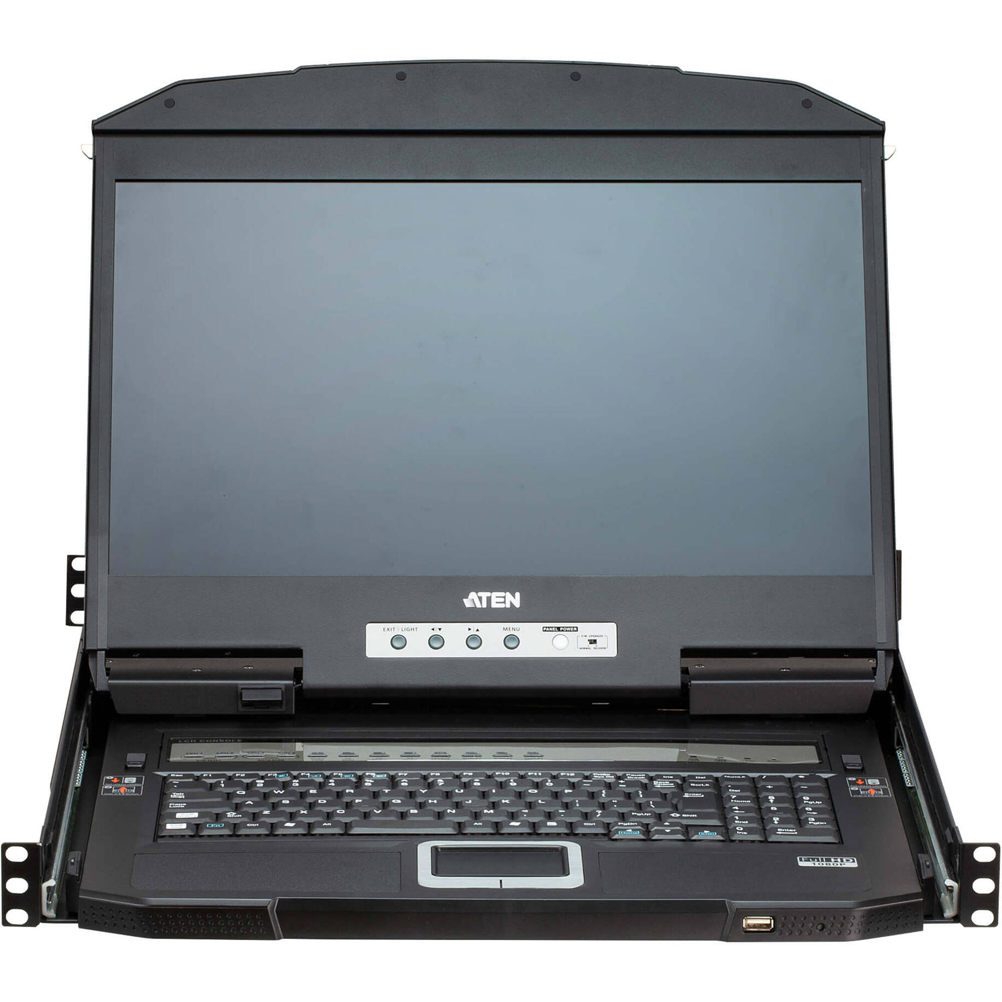 18.5 FHD 4-PORT USB HDMI MULTI-VIEW DUAL RAIL LCD KVM SWITCH — view 5