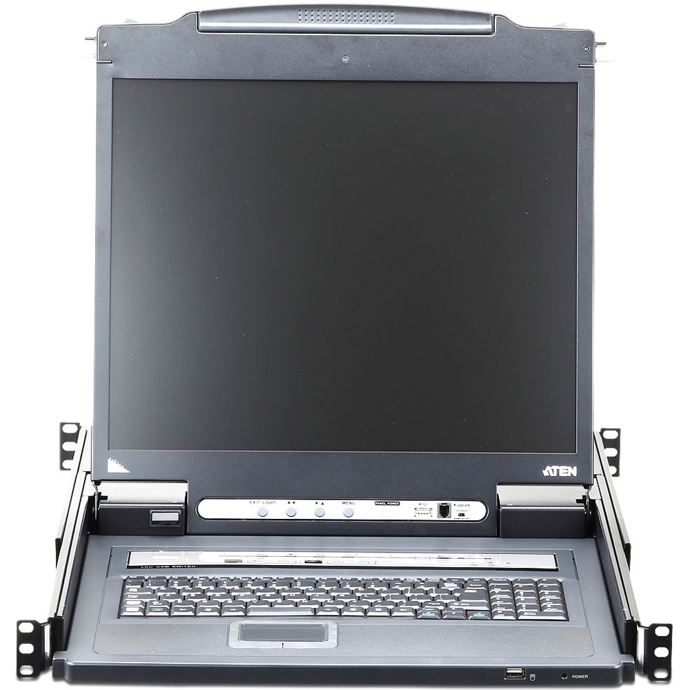 ATEN CL5708IN 8-port 19-inch integrated IP KVM console with USB/PS2 support — view 3
