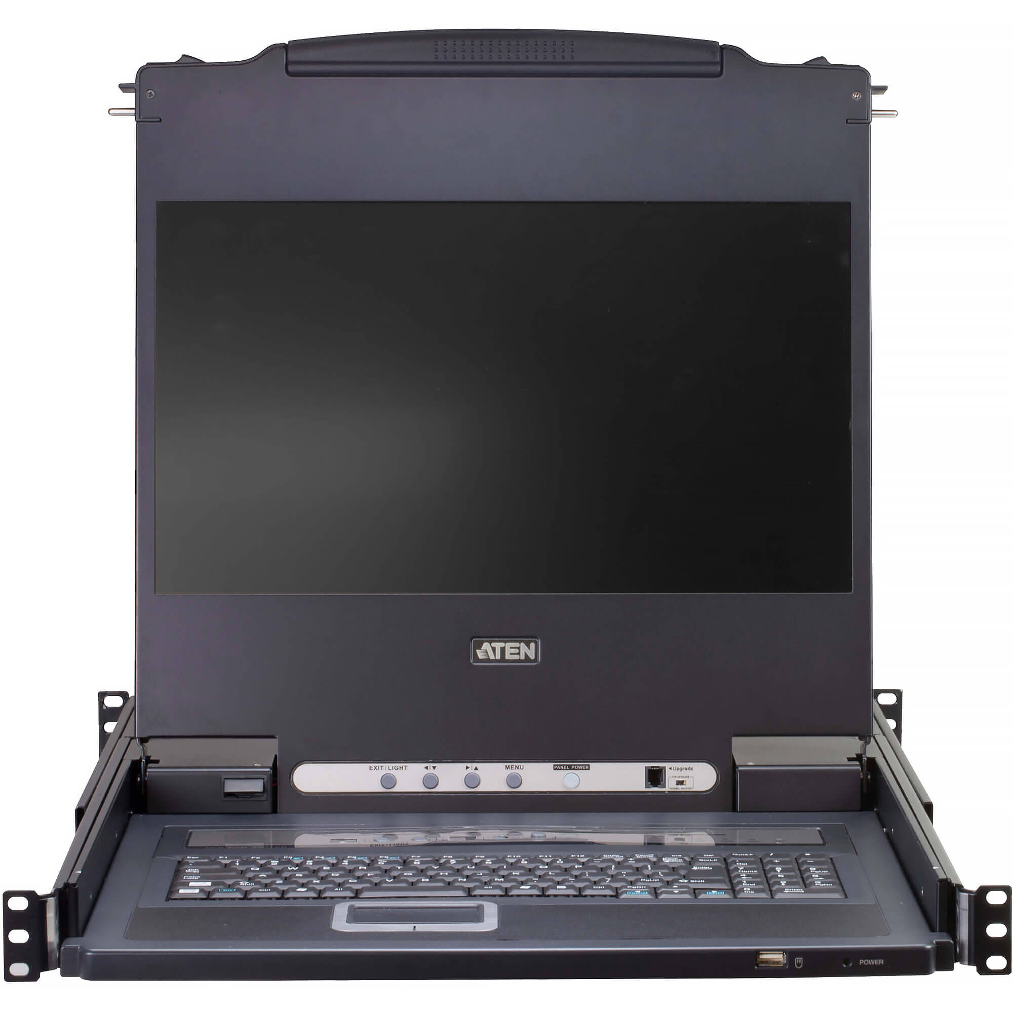 ATEN CL5716MW 16-port 17.3 inch LCD integrated USB/PS2 combo KVM switch with extra console port — view 2