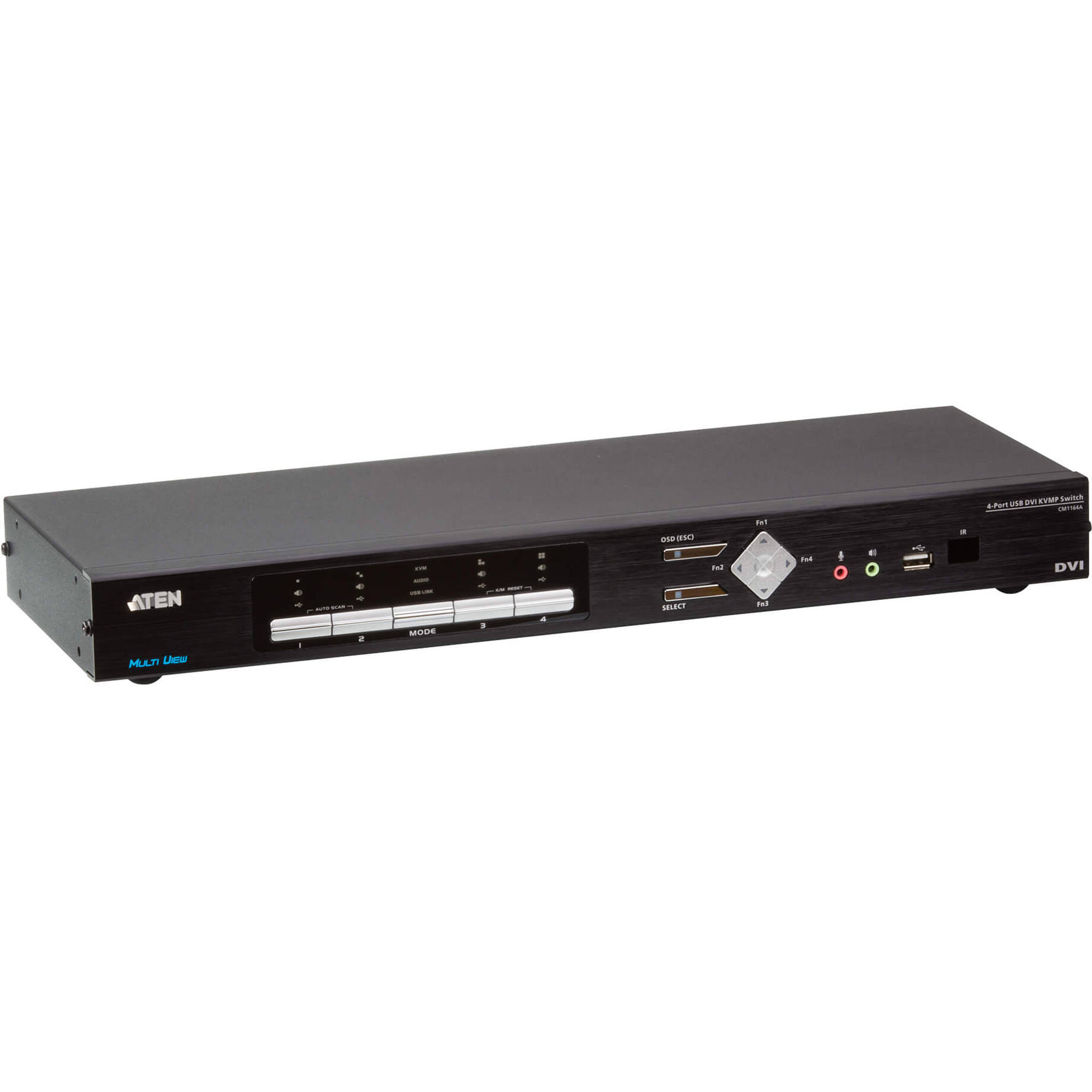 ATEN CM1164A 4-port DVI quad-in-one KVMP switch for controlling four computers from one console — view 3