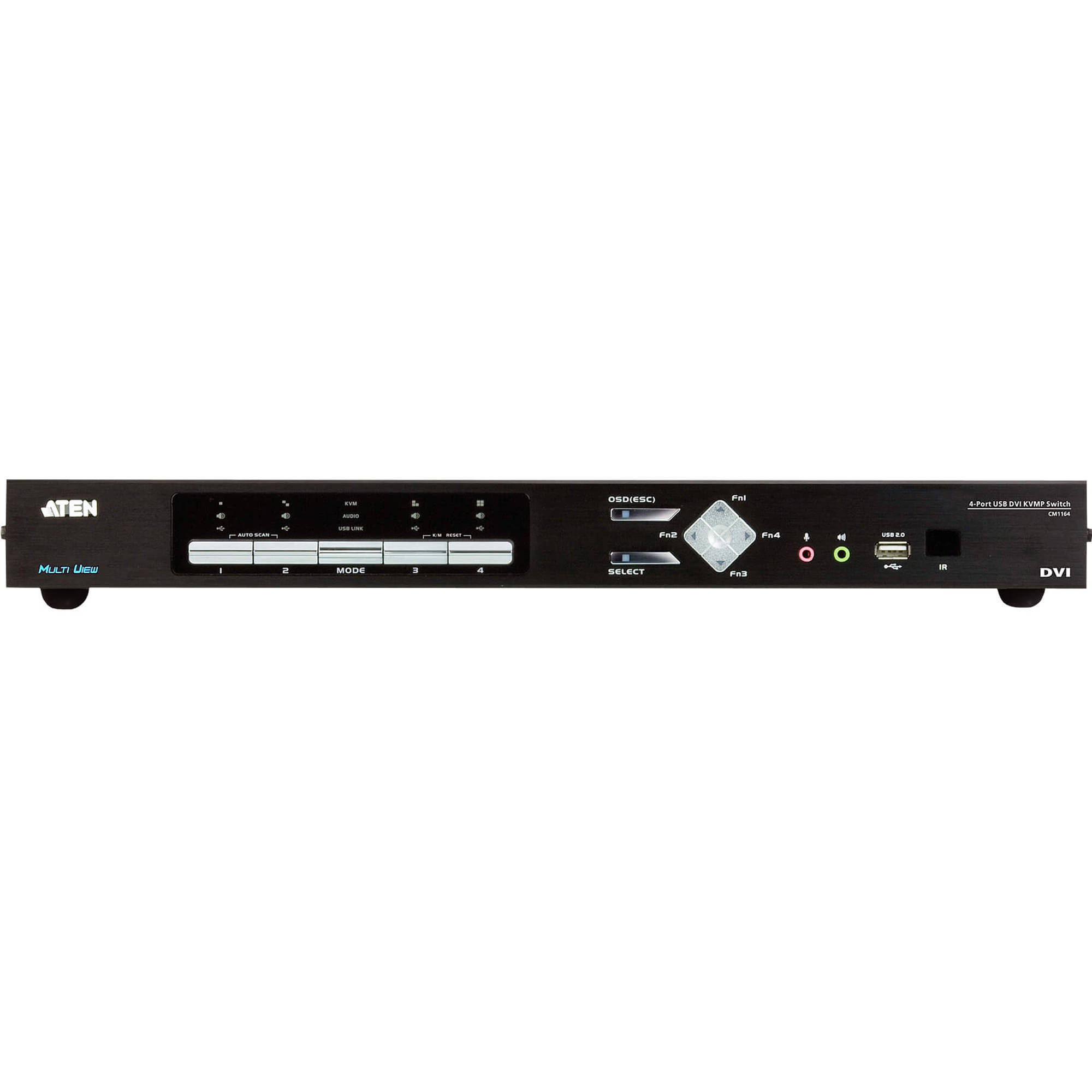 ATEN CM1164A 4-port DVI quad-in-one KVMP switch for controlling four computers from one console — view 4