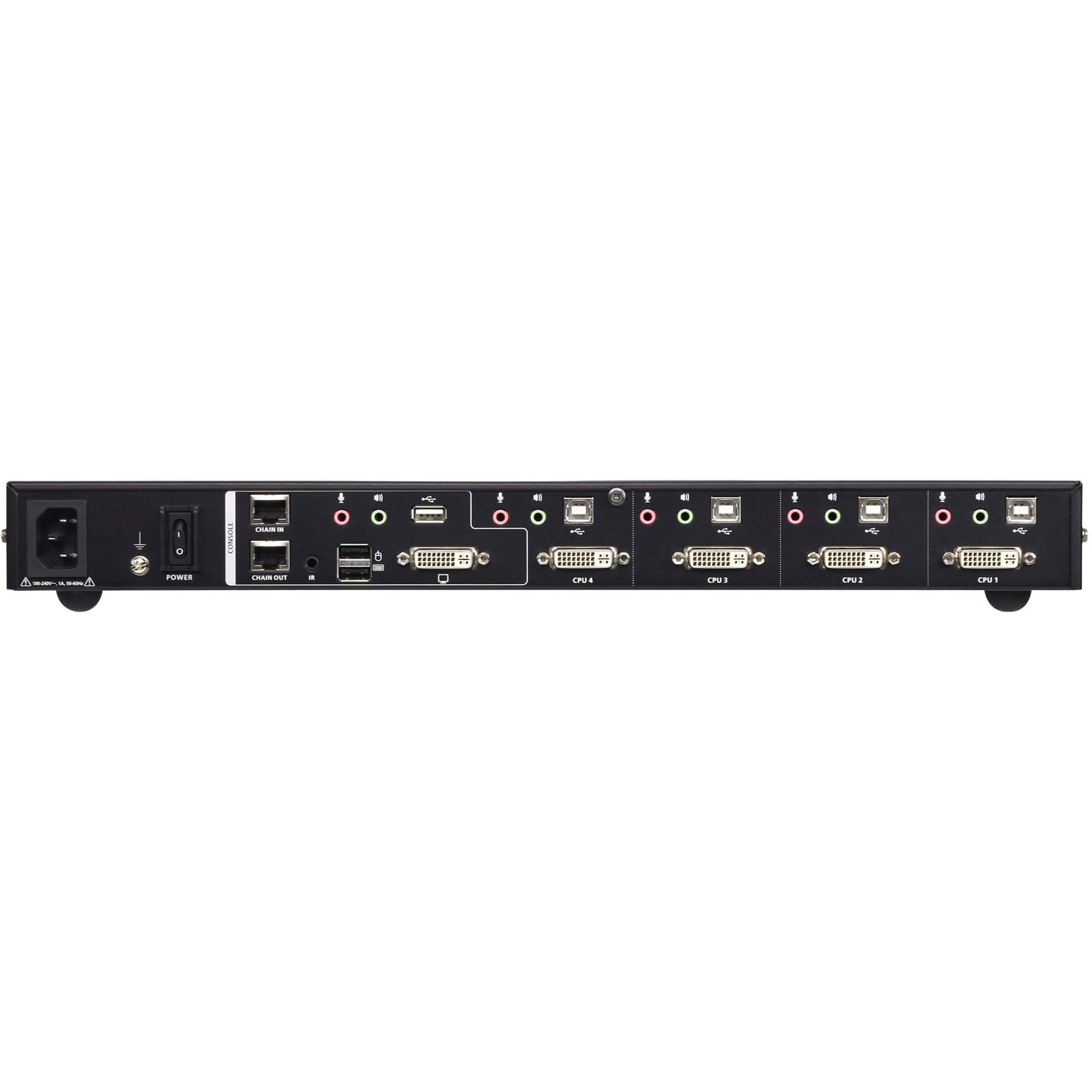 ATEN CM1164A 4-port DVI quad-in-one KVMP switch for controlling four computers from one console — view 5