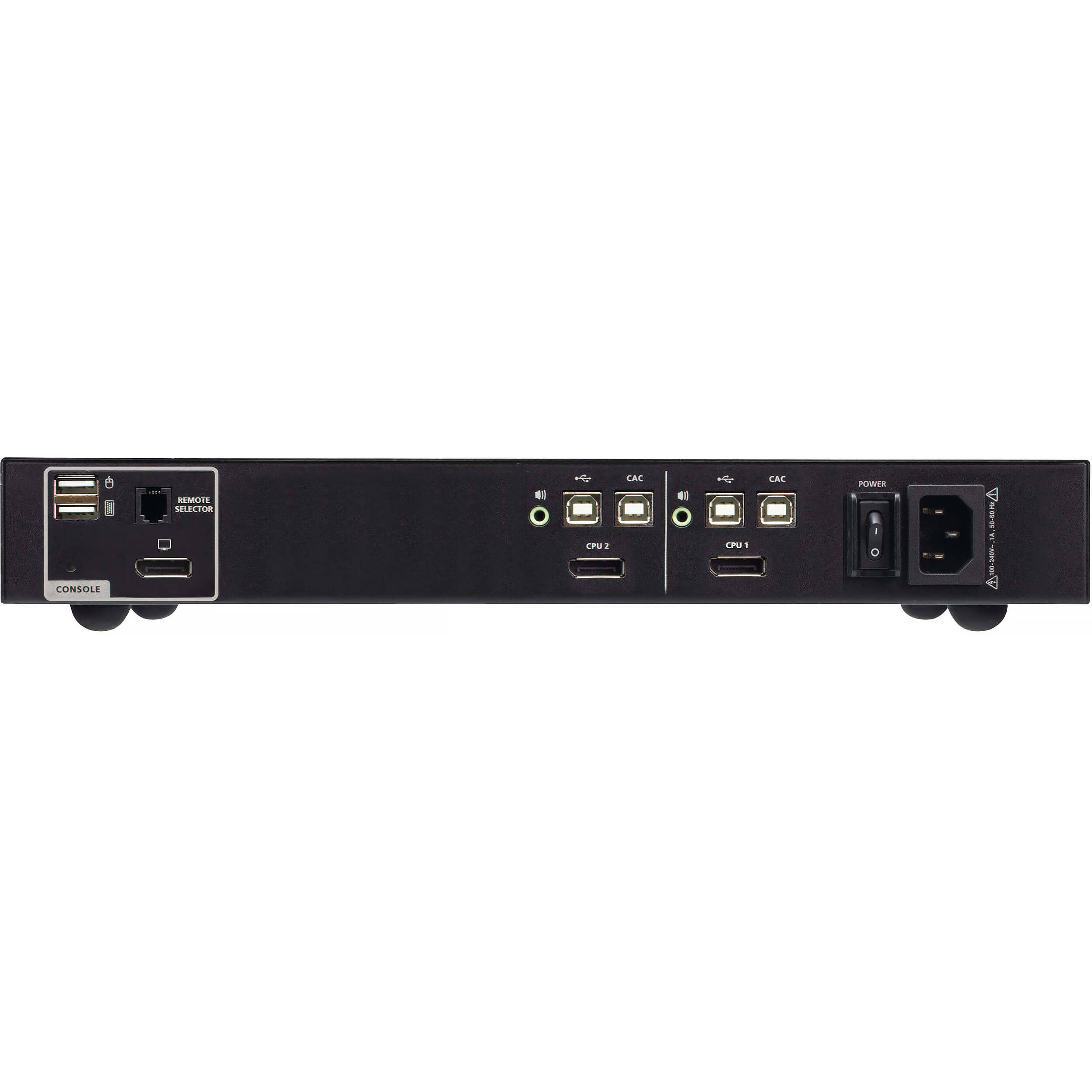 ATEN CS1182DP4C 2-port secure KVM switch with USB, DisplayPort, and CAC support — view 2