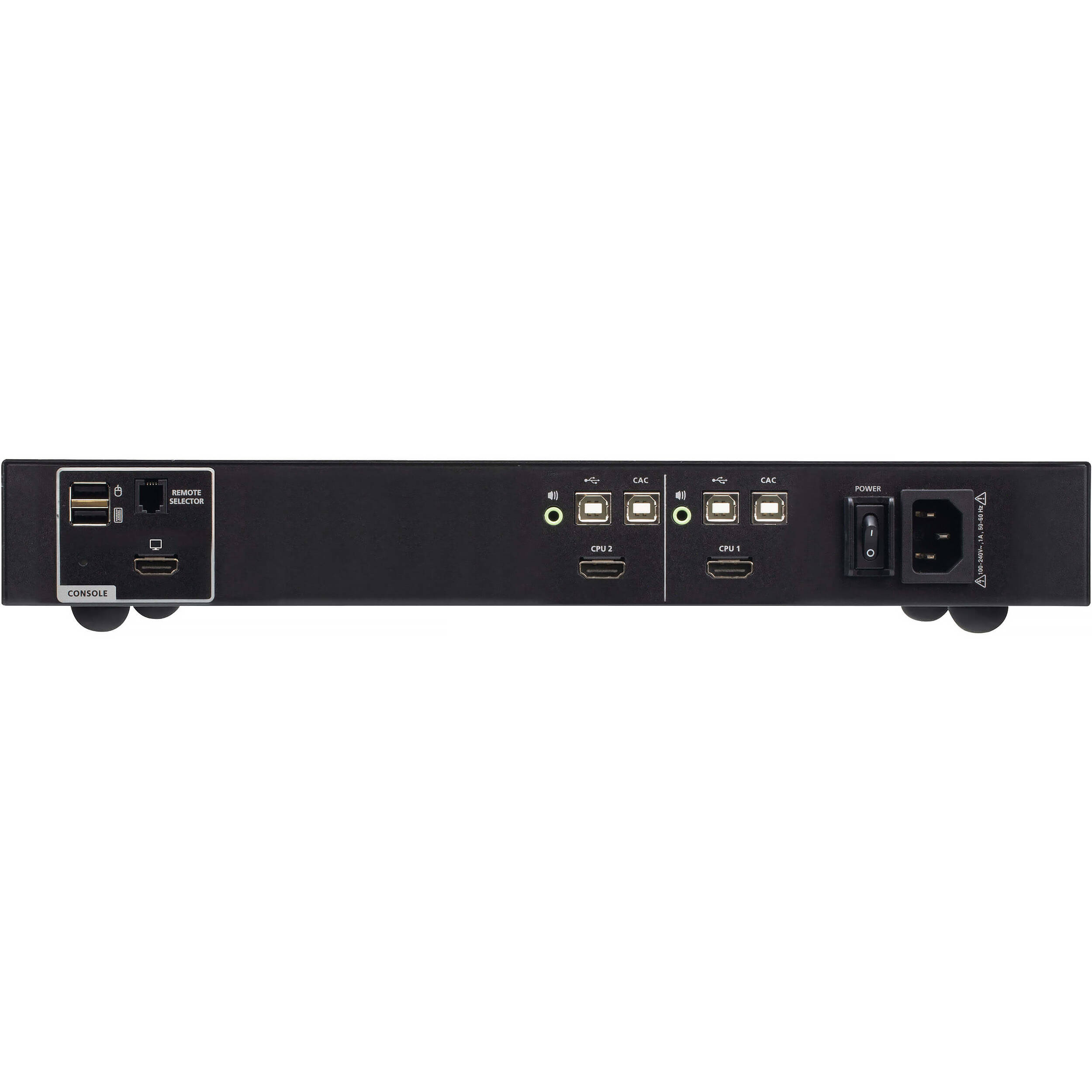 ATEN CS1182H4C 2-port USB HDMI secure KVM with CAC support for single-display control — view 2