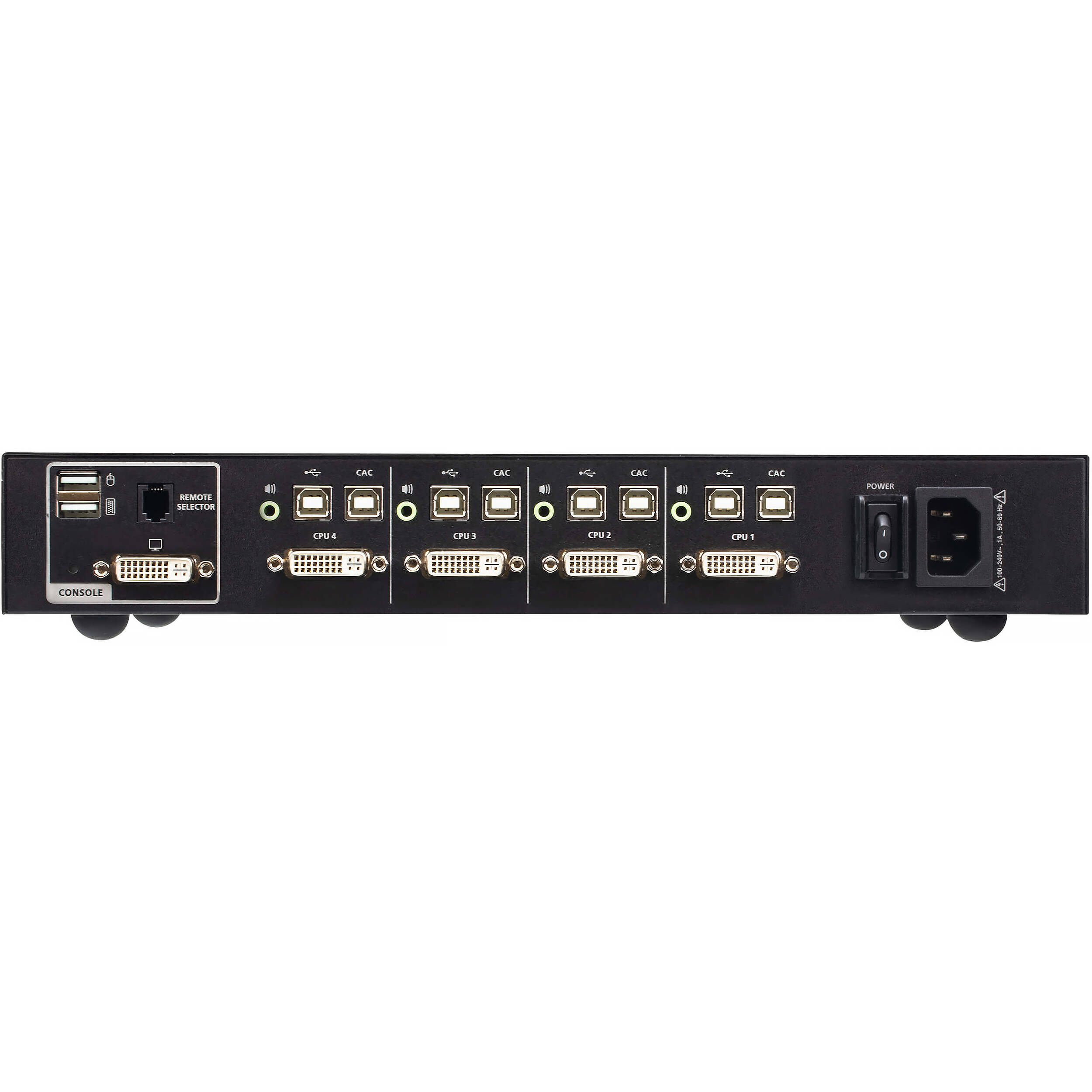 ATEN CS1184D4C 4-port secure KVM switch with USB, HDMI, and CAC support — view 2