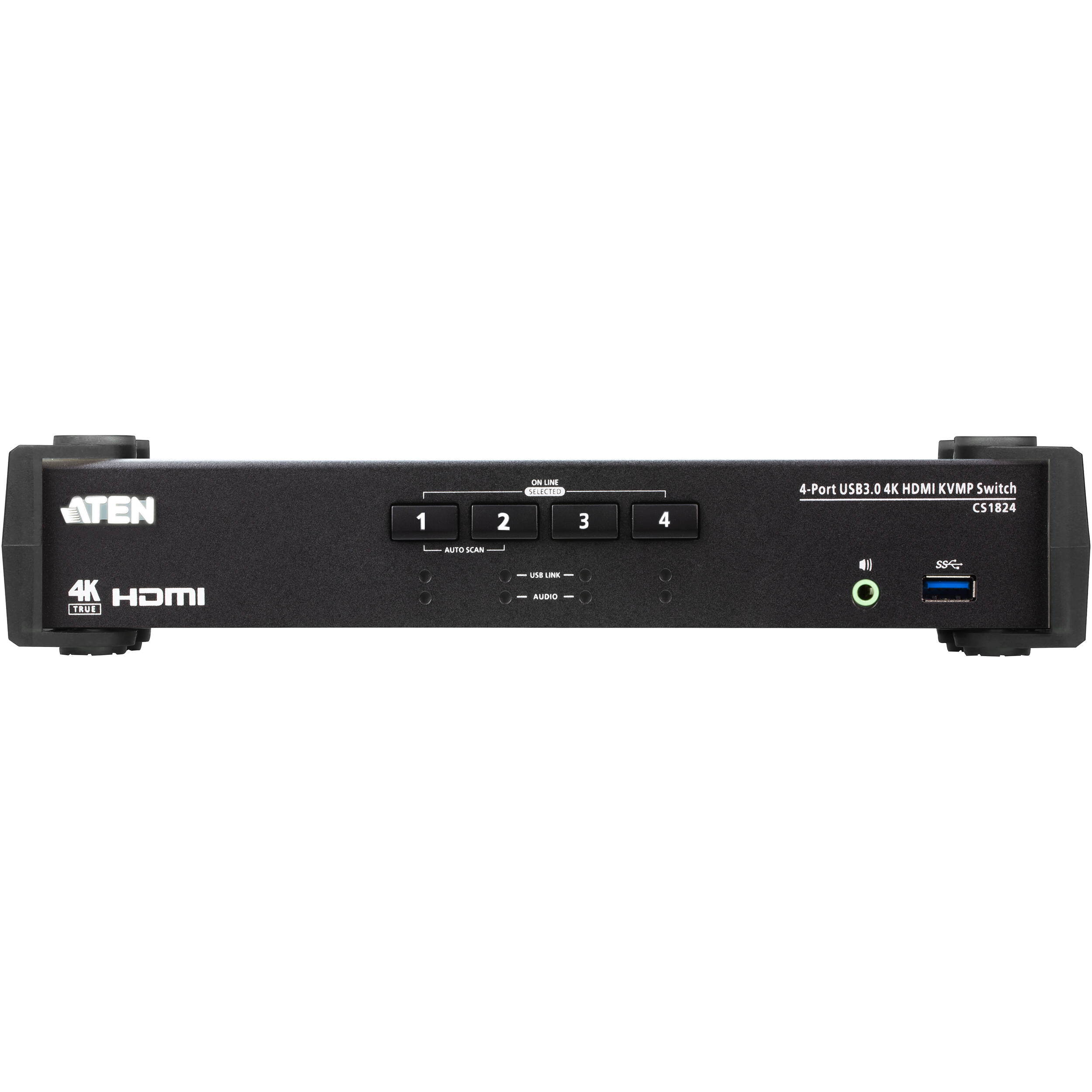 ATEN CS1824 4-port 4K60 HDMI KVMP switch for controlling four computers from one console — view 2