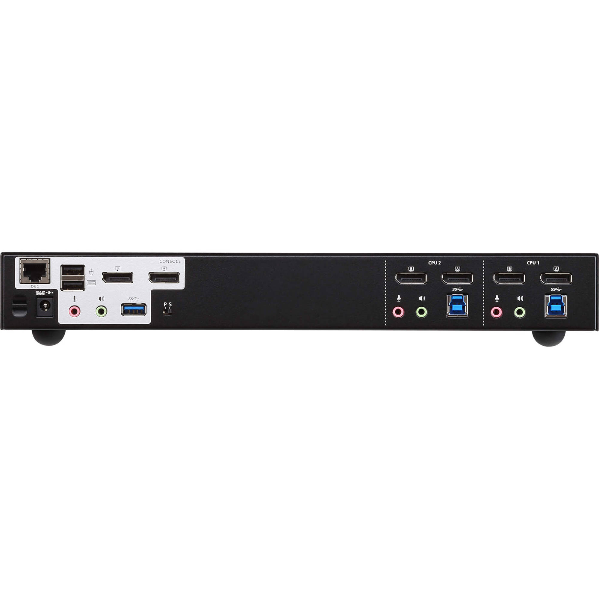 ATEN CS1942DP 2-port USB 3.0 4K dual display DisplayPort KVMP switch desktop unit — view 2