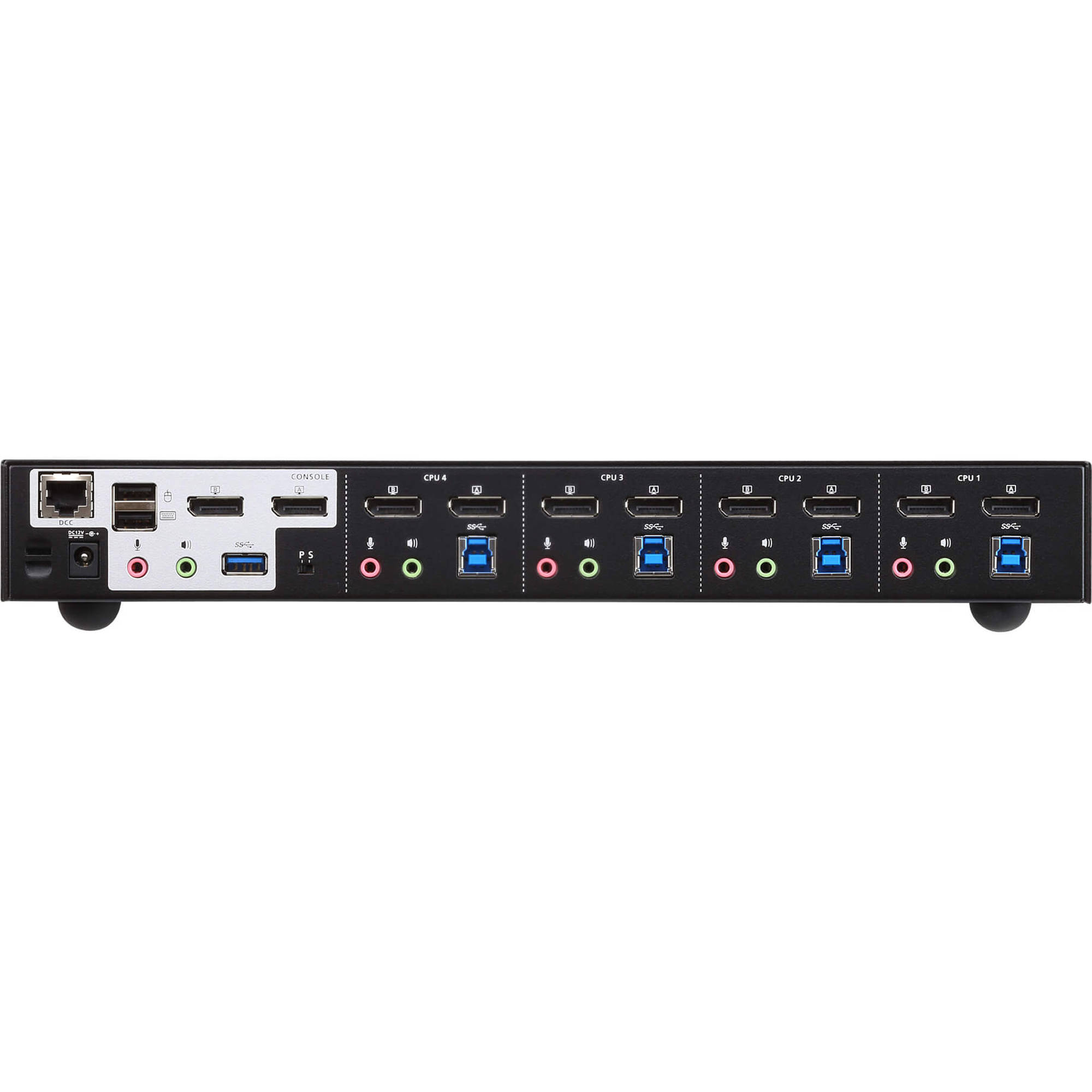 ATEN CS1944DP 4-port USB 3.0 4K dual-view DisplayPort KVMP switch desktop unit — view 2