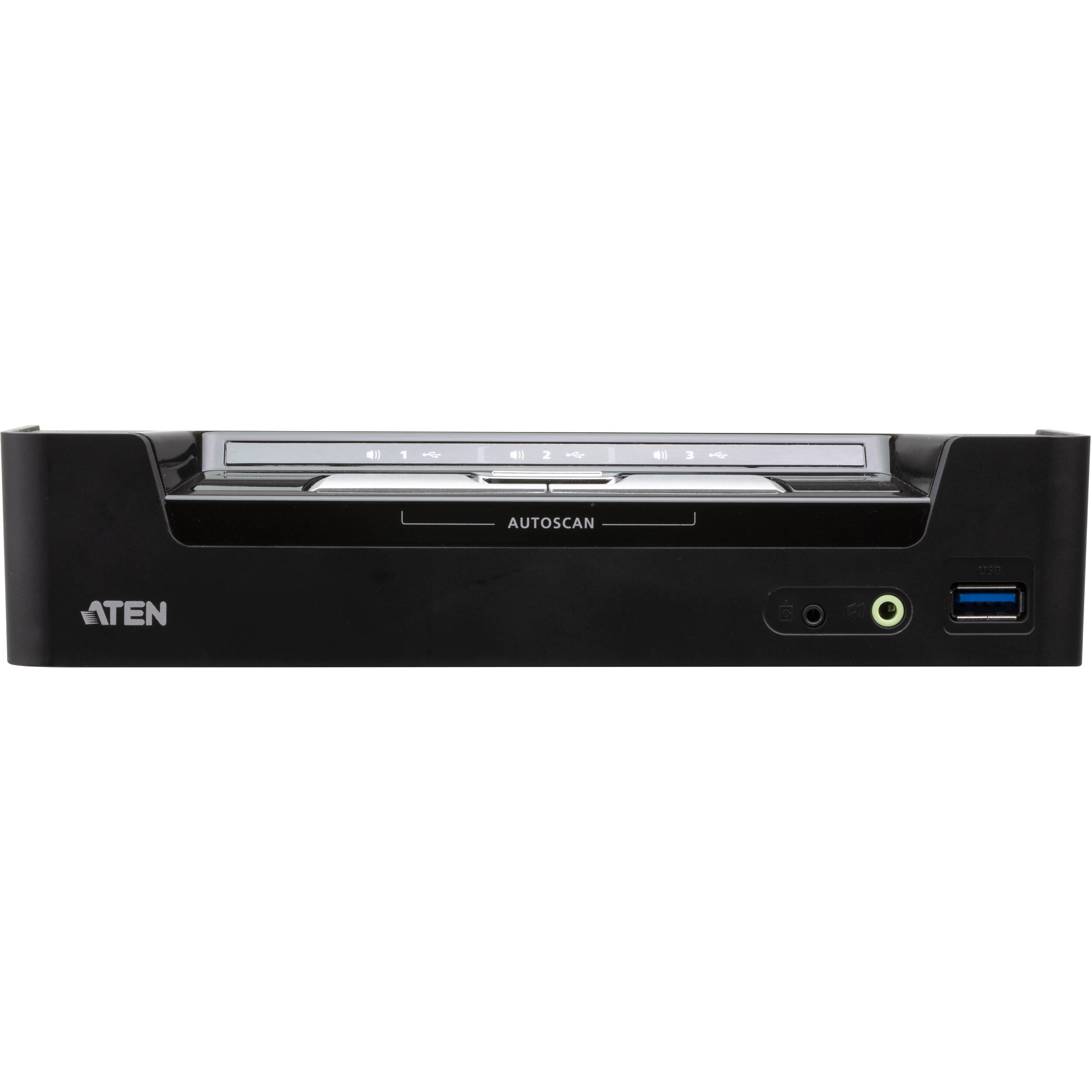 ATEN CS1953 3-port 4K USB-C and DisplayPort KVMP switch for modern workstation control — view 2