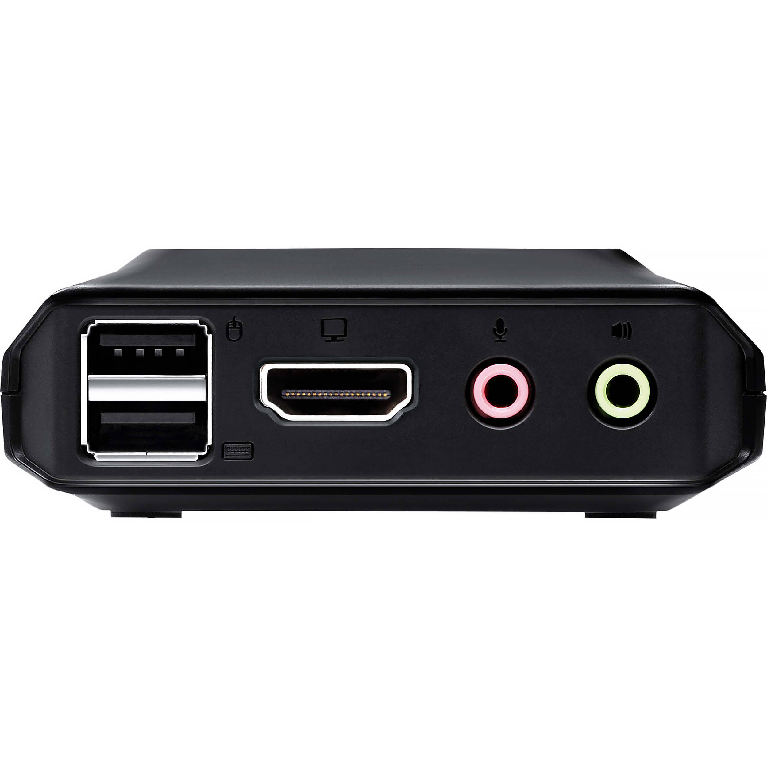 ATEN CS22H 2-port USB 4K HDMI cable KVM with remote port selector — view 2