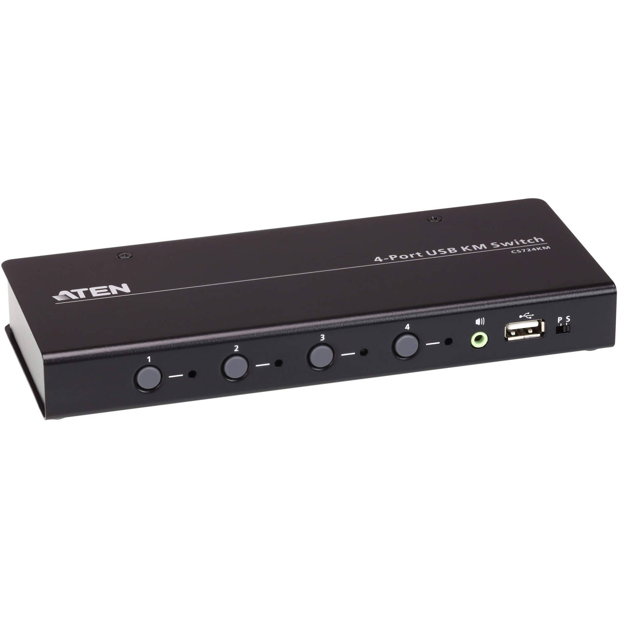 ATEN CS724KM 4-port USB Boundless KM switch with included cables for multi-computer control — view 3