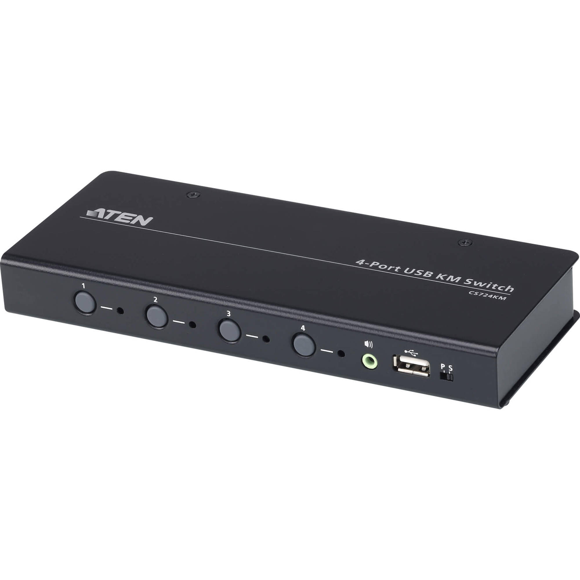 ATEN CS724KM 4-port USB Boundless KM switch with included cables for multi-computer control — view 4