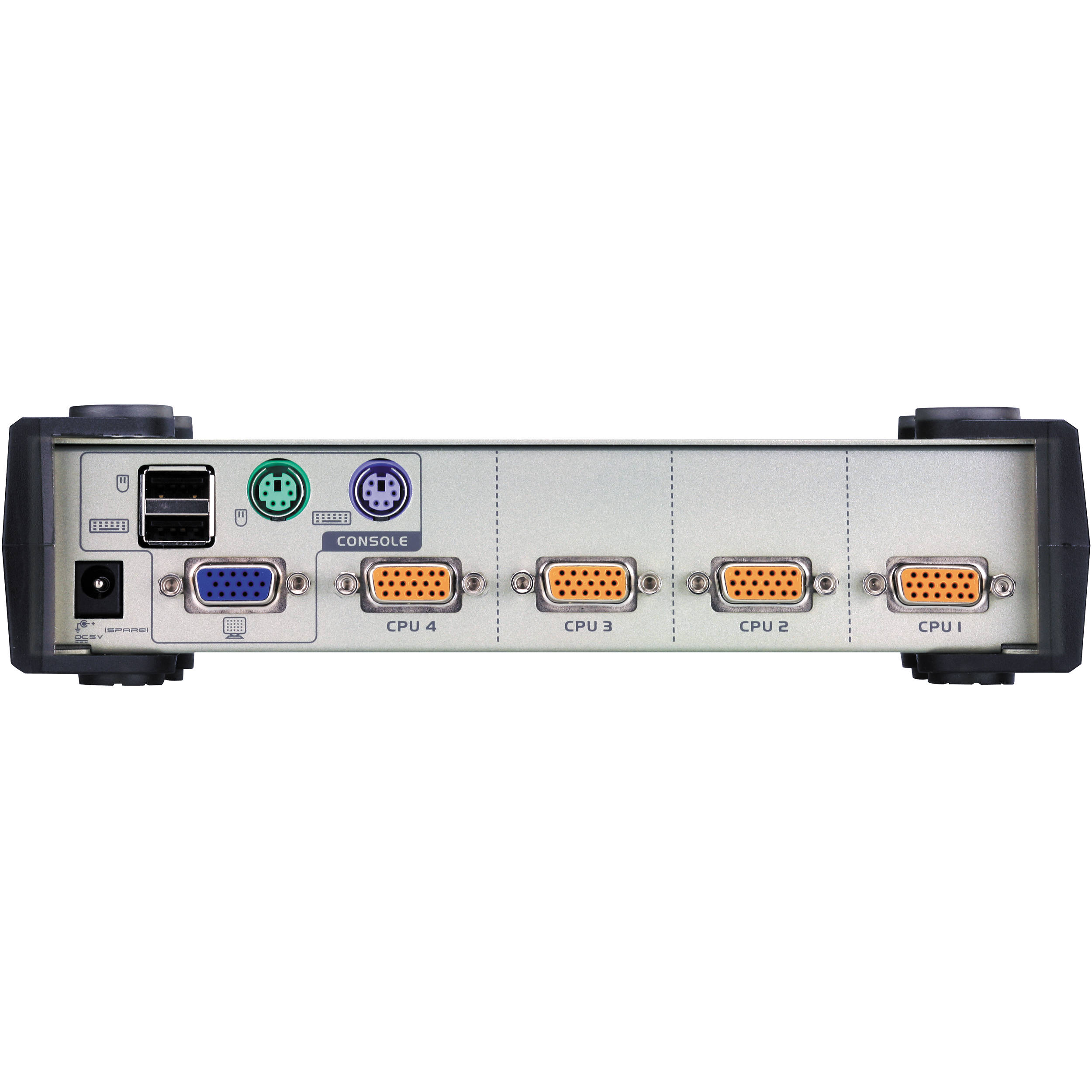 ATEN CS84U 4-port PS/2-USB KVM switch for local control of four computers — view 2