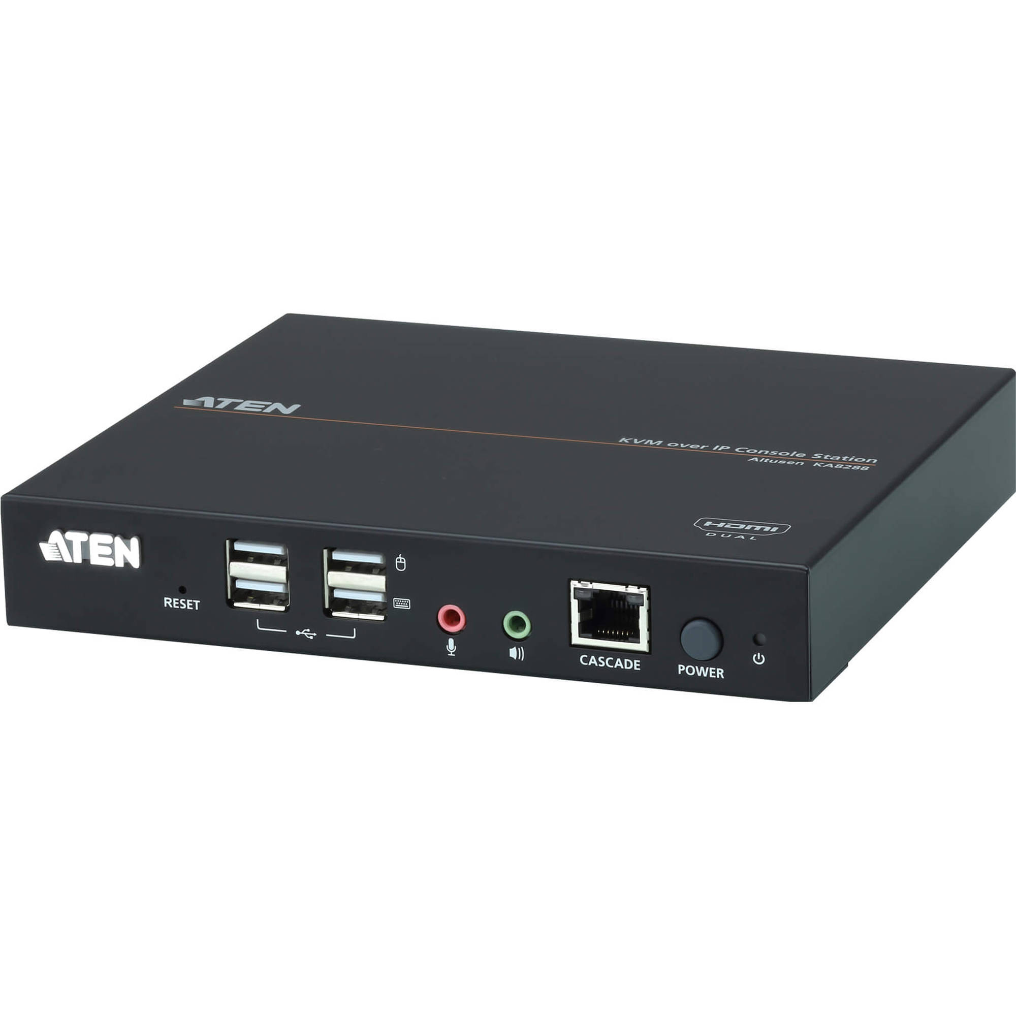 ATEN KA8288 dual HDMI IP KVM console station for remote server management — view 5