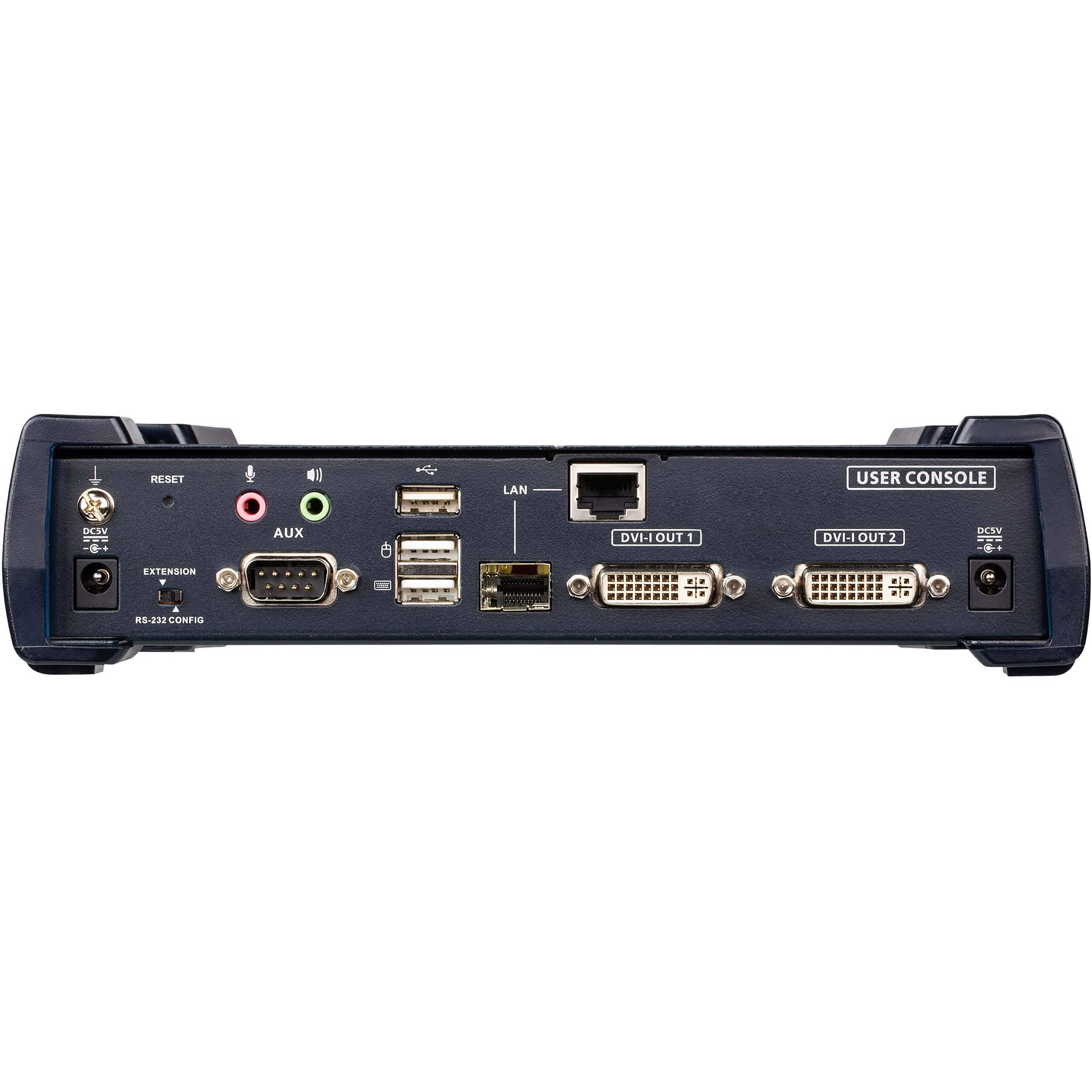 ATEN KE6940AR USB single link DVI-I dual display KVM over IP receiver with audio and serial — view 4