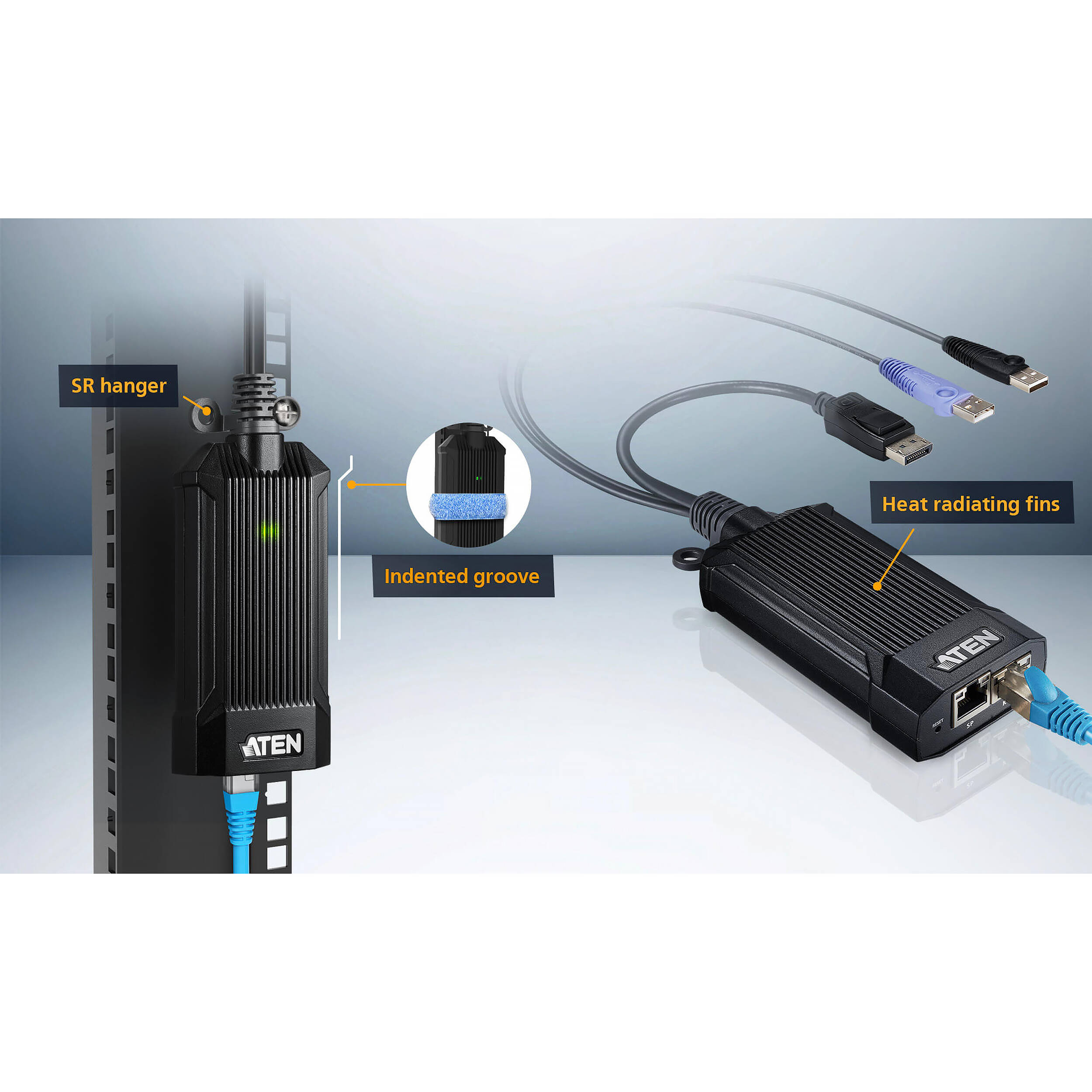 ATEN KG9900T USB DisplayPort KVM digiprocessor for enterprise server management — view 4