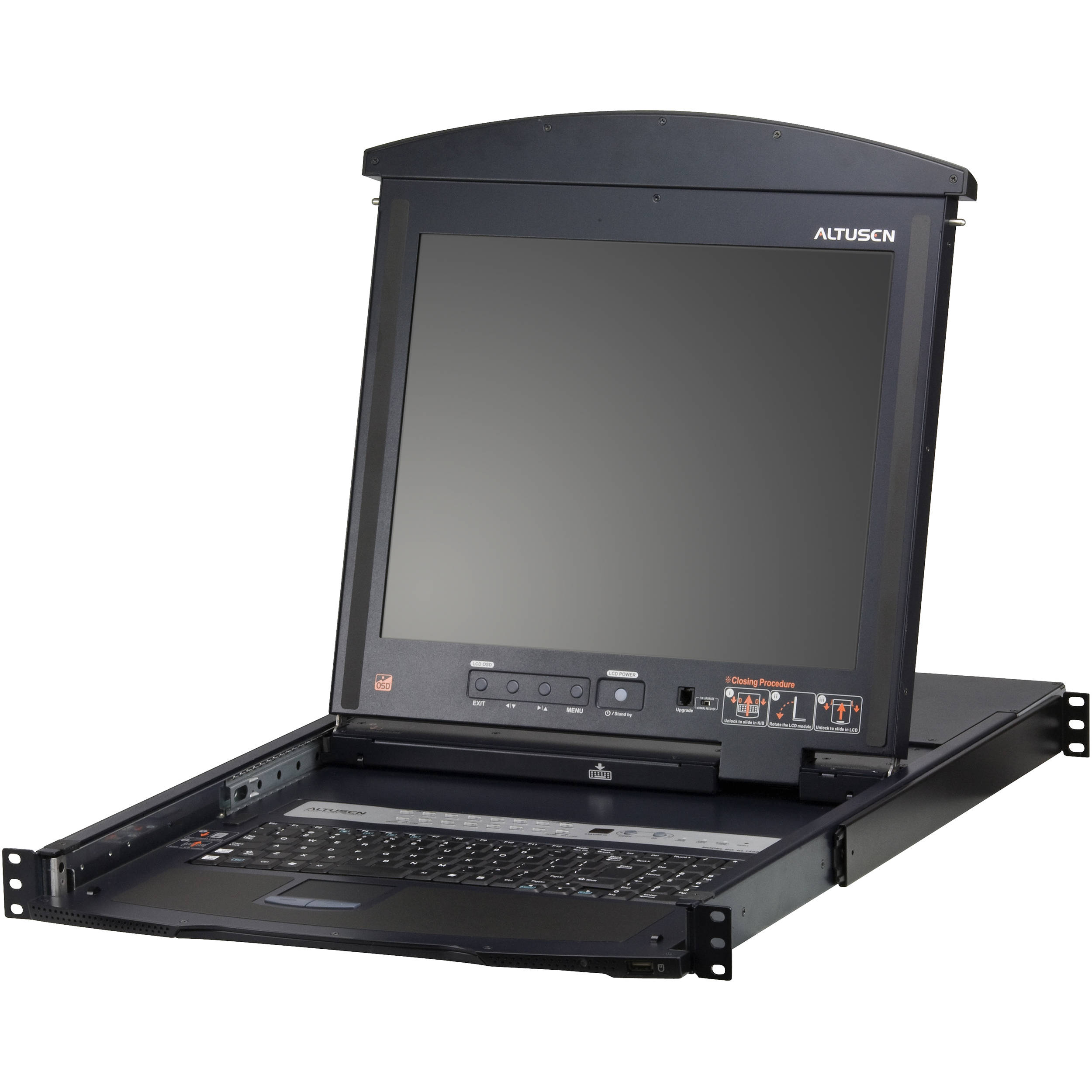 17 16-Port CAT5 LCD Kvm