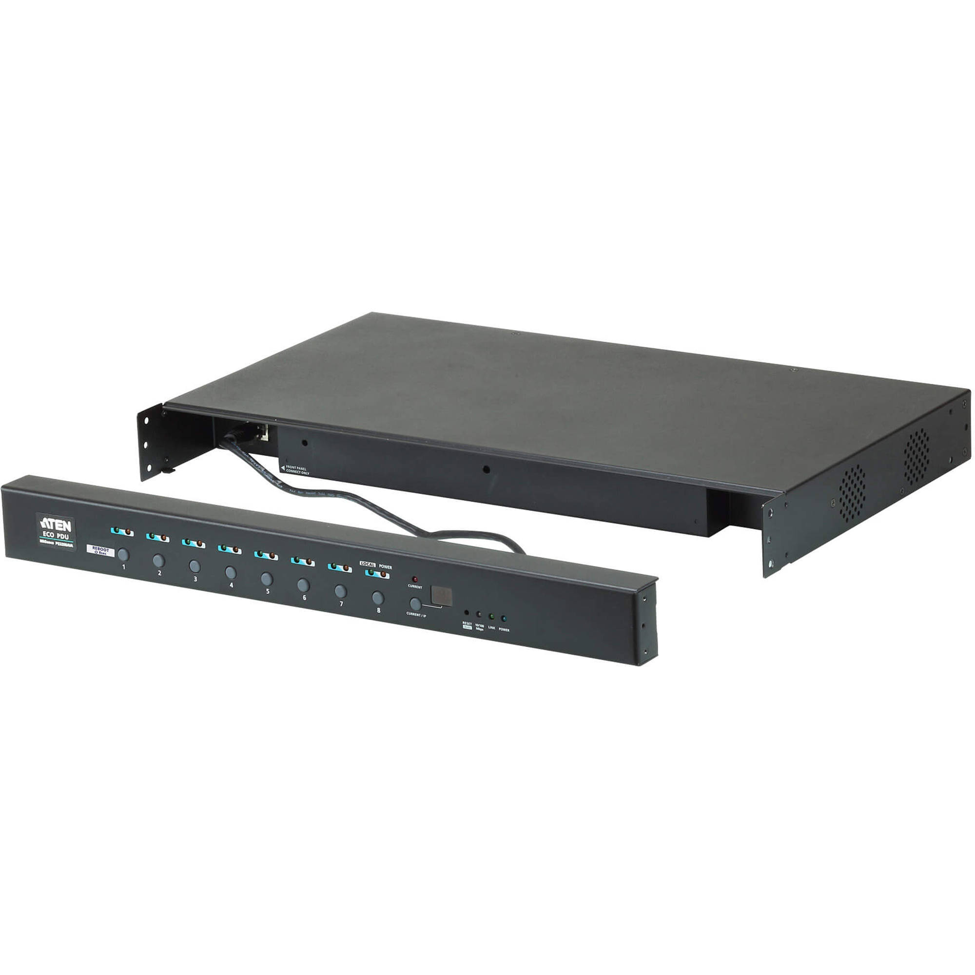 1U, 20A 100-120V,8X NEMA 5-20R,PDU METERING — view 2