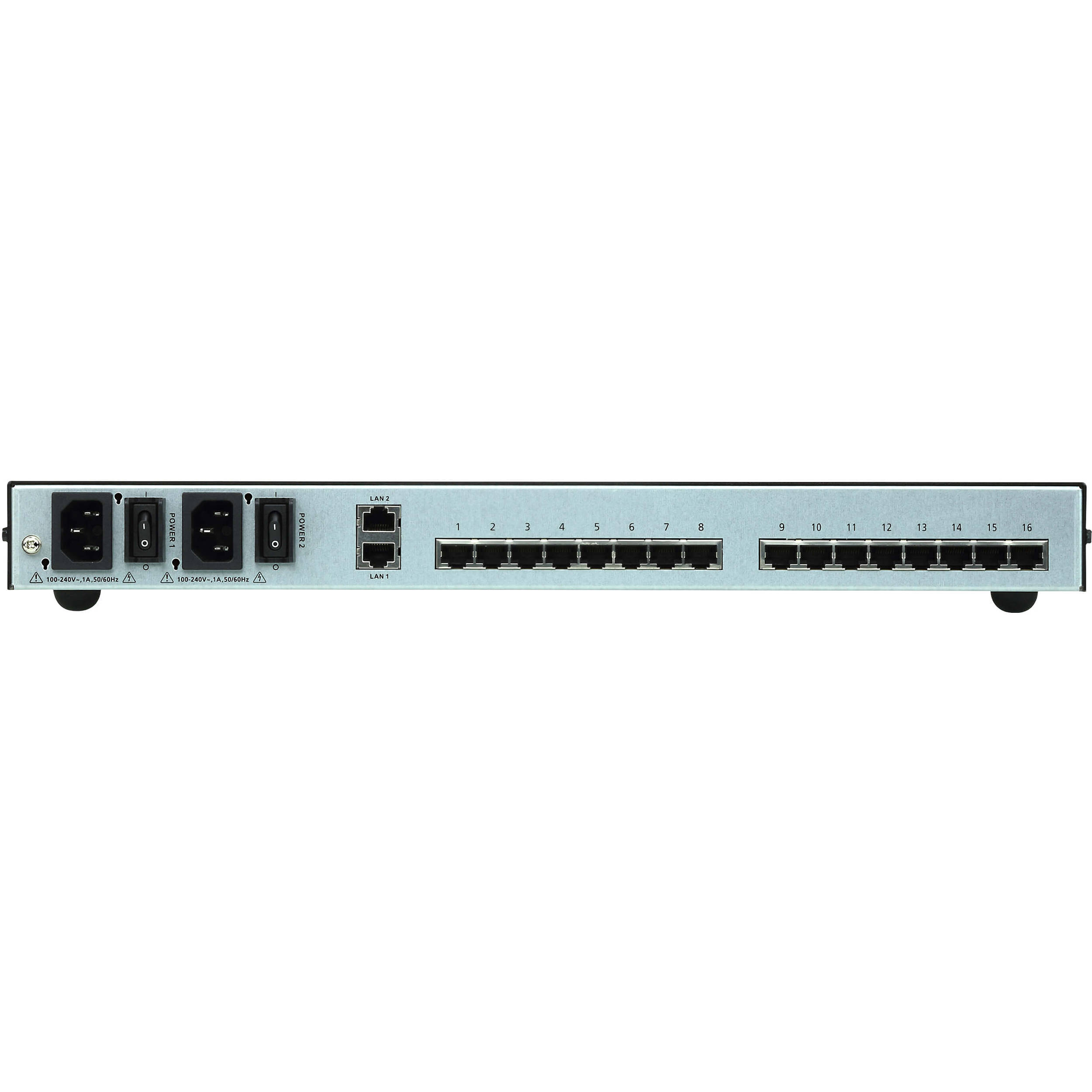 ATEN SN0116CO 16-port rackmount serial console server with dual power — view 4