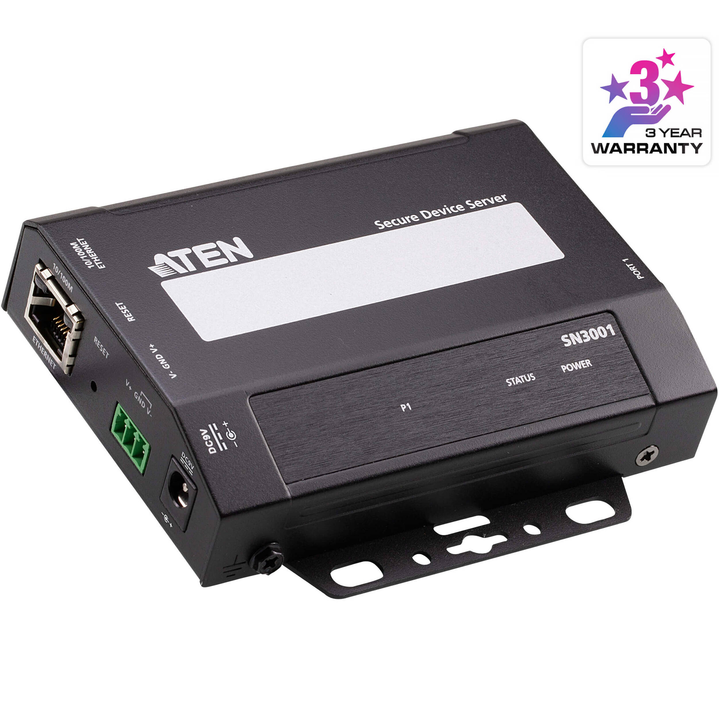 ATEN SN3001 1-port RS-232 serial console server for remote management of a single device — view 7
