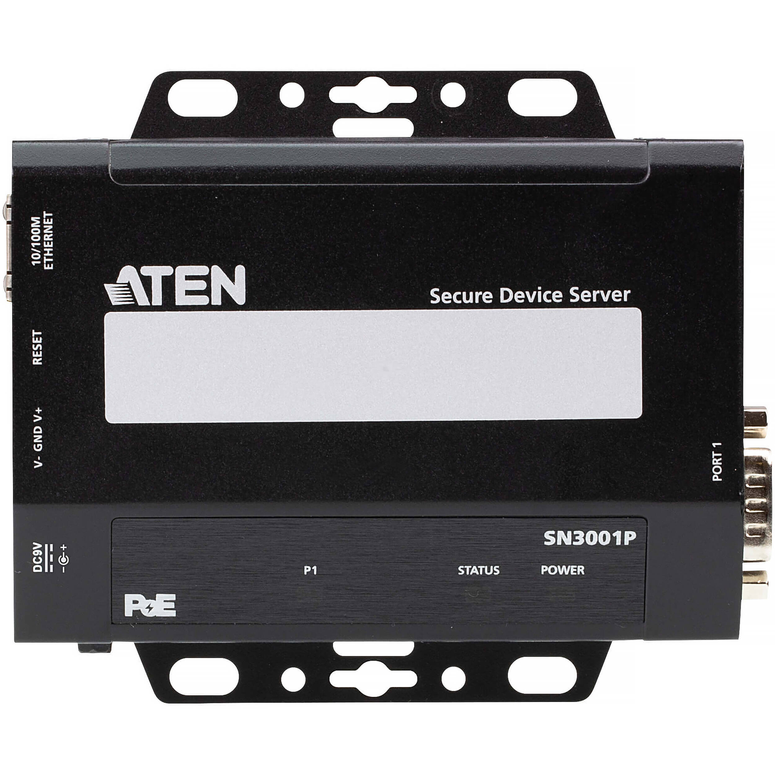 ATEN SN3001P 1-port RS-232 serial console server with PoE for remote out-of-band management — view 3