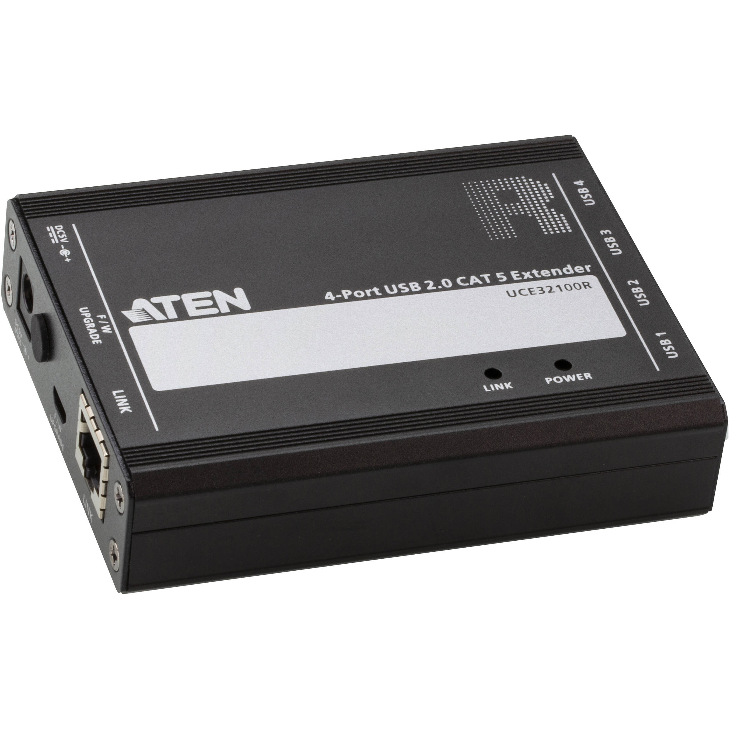 USB2.0 CAT5 EXTENDER WITH 4-PORT HUB — view 2