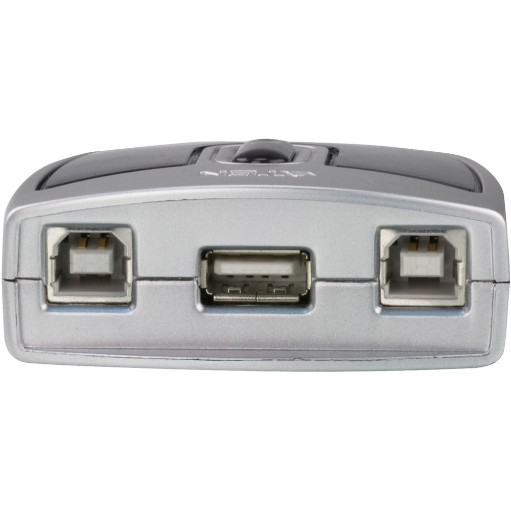 ATEN US221A 2-port USB 2.0 peripheral switch for sharing one USB device between two computers — view 2