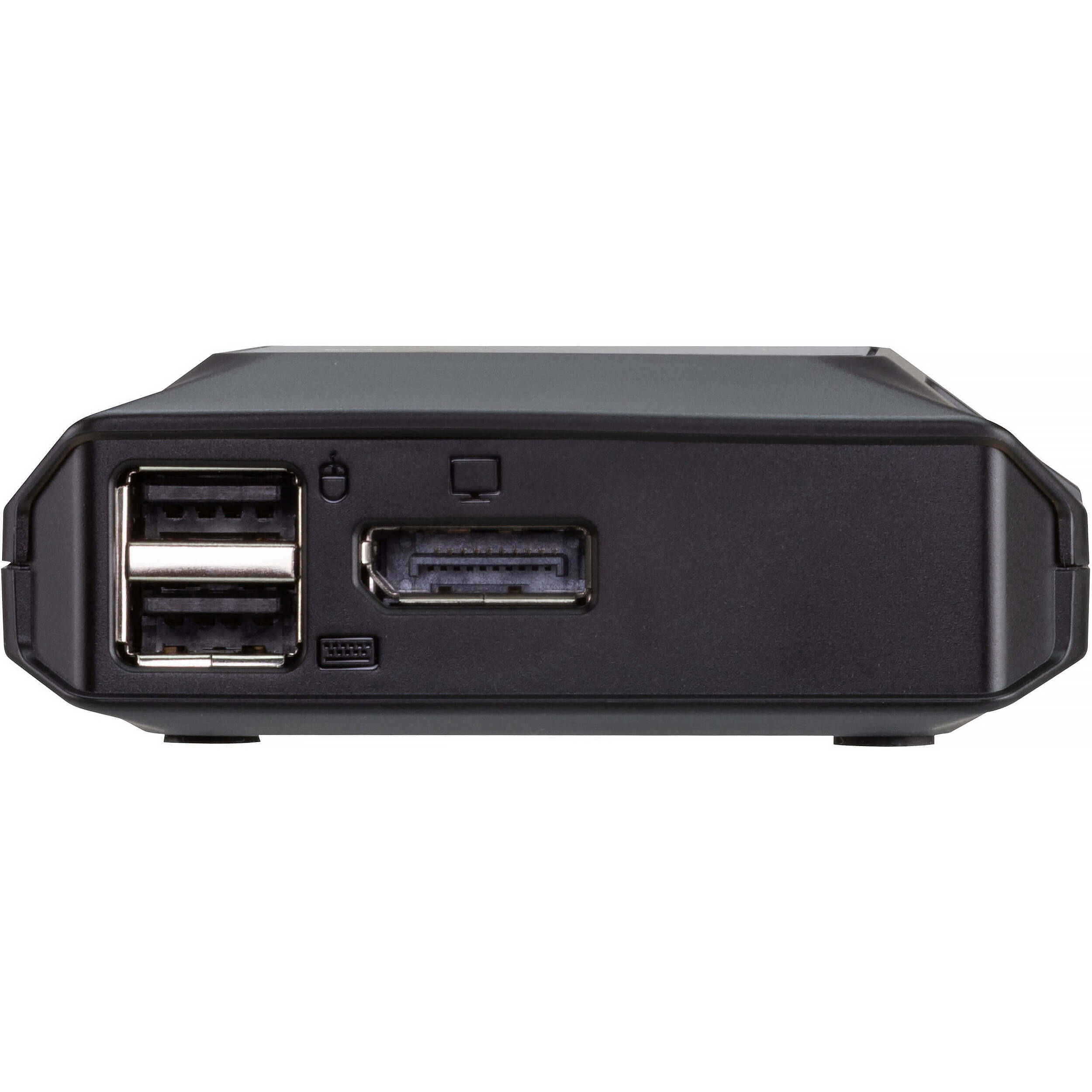 ATEN US3312 2-port USB-C 4K DisplayPort cable switch with remote port selector — view 2