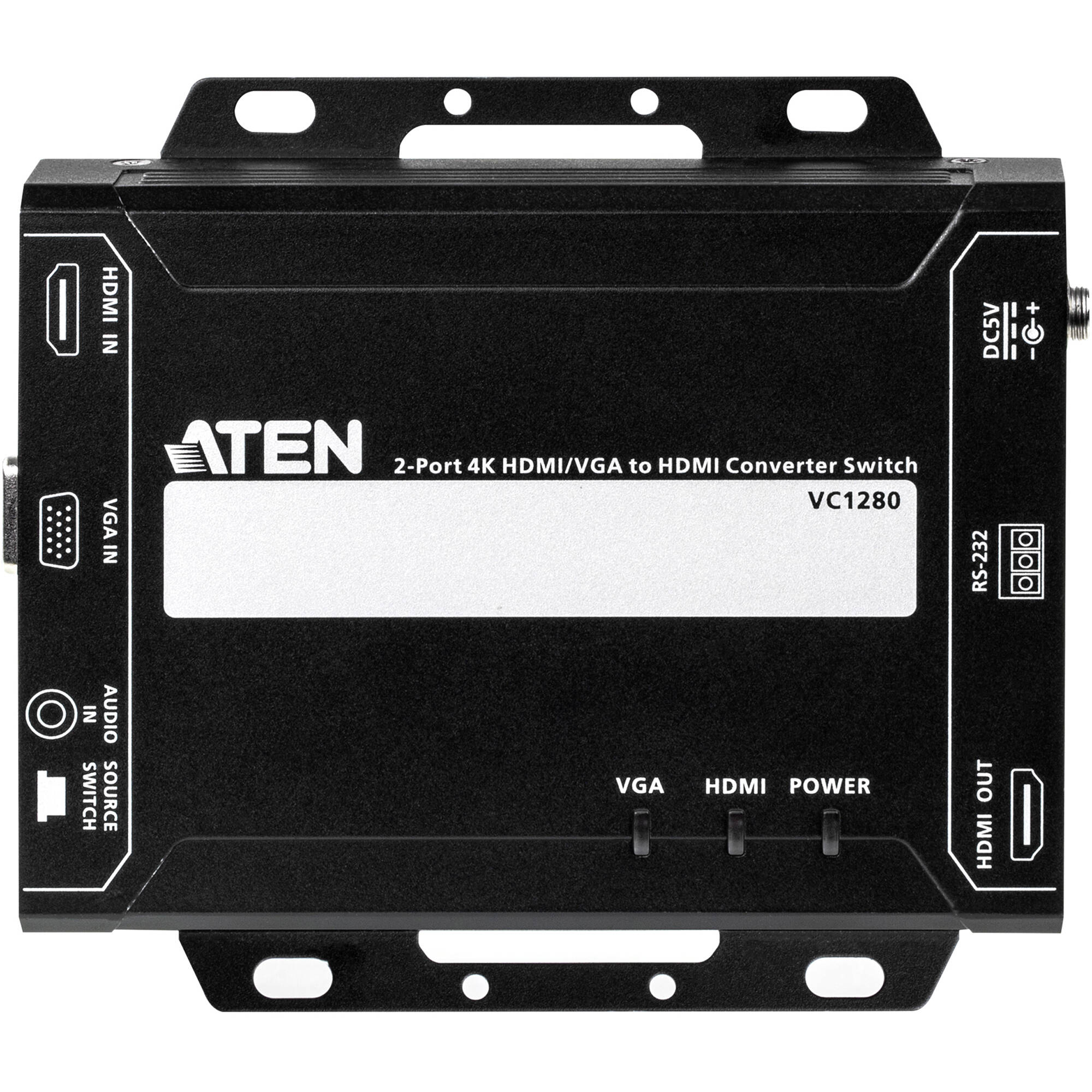 ATEN VC1280 2-port 4K HDMI and VGA to HDMI converter switch — view 4