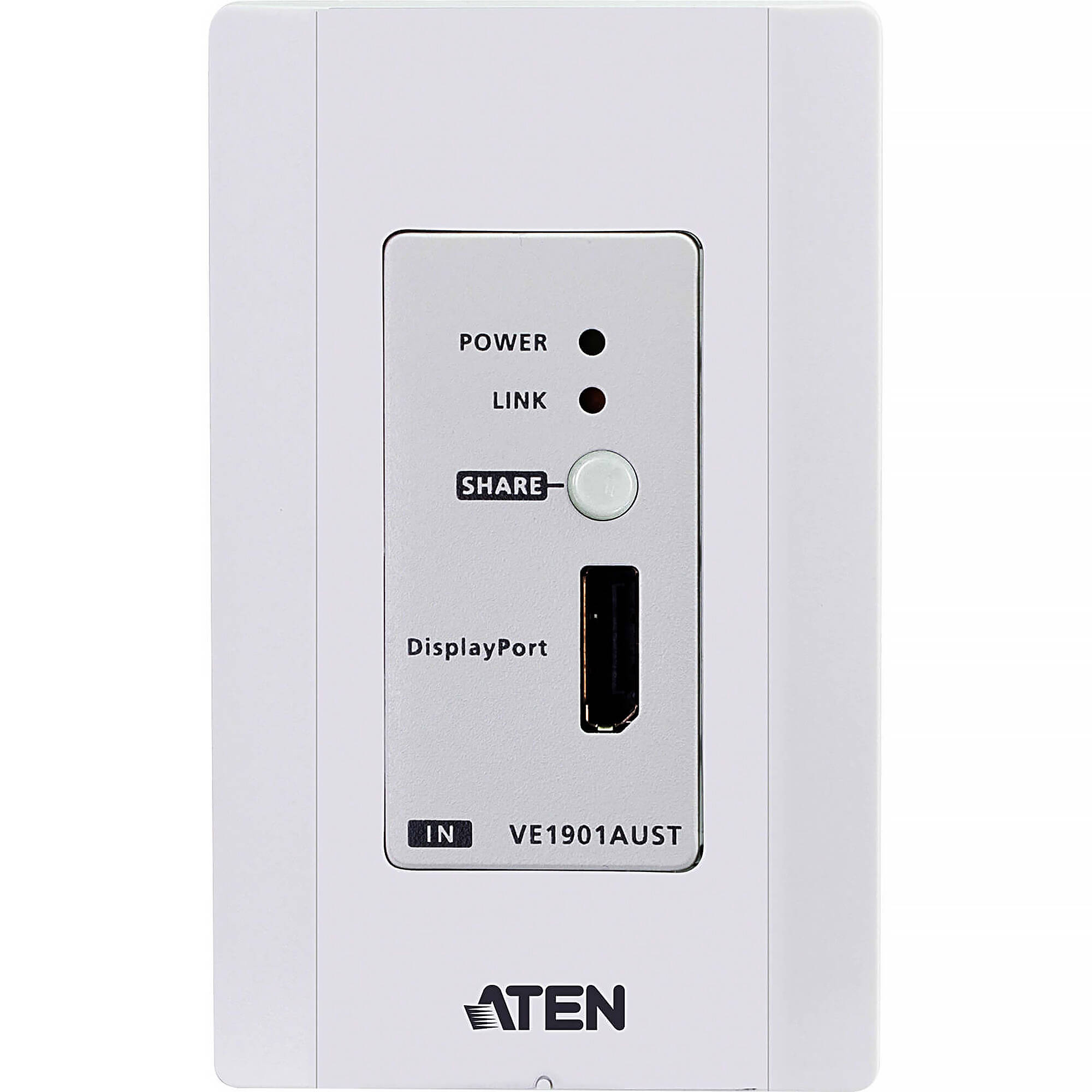 ATEN VE1901AUST DisplayPort HDBaseT Lite transmitter with PoE and US wall plate — view 5