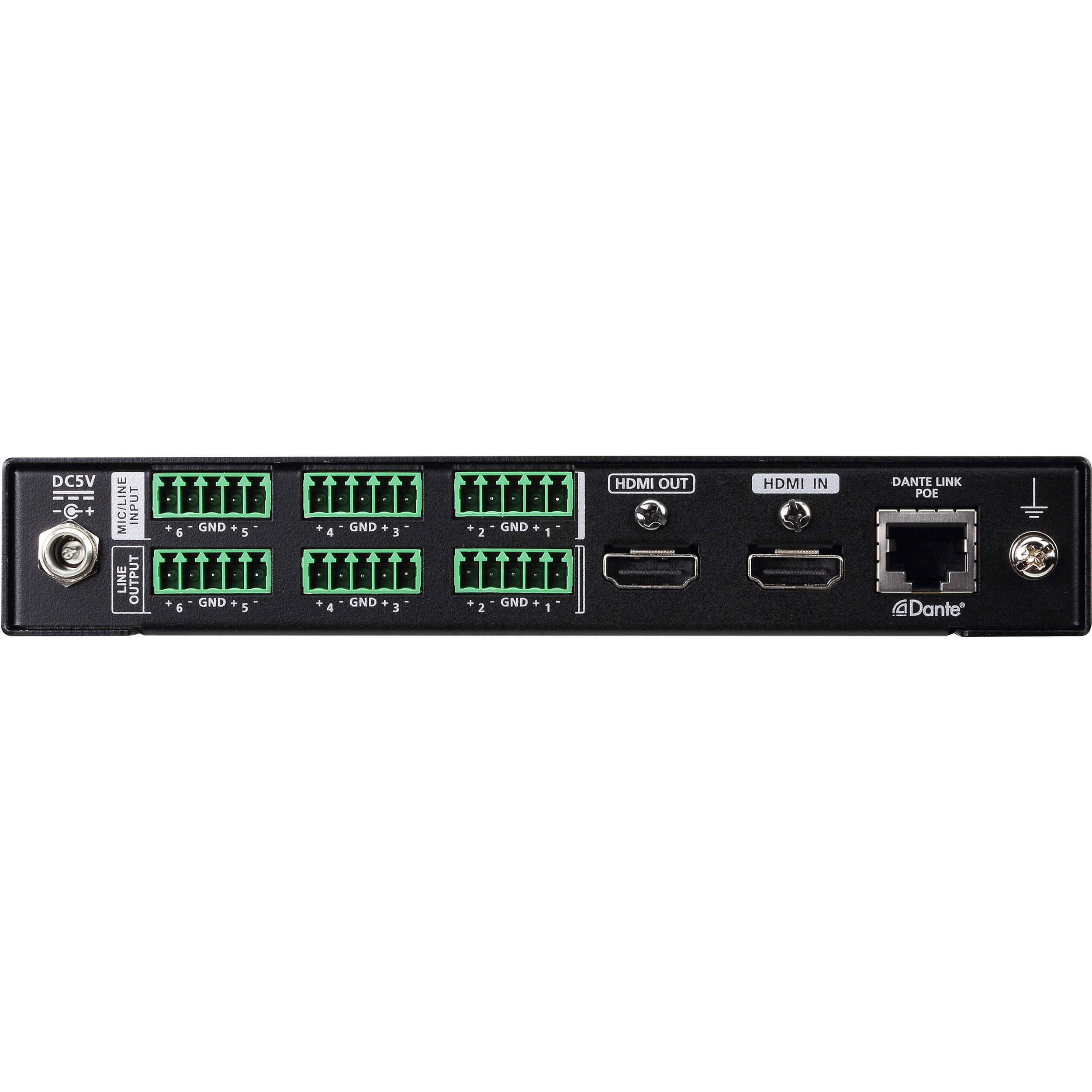 ATEN VE66DTH 6 x 6 Dante audio interface with HDMI for AV routing — view 3